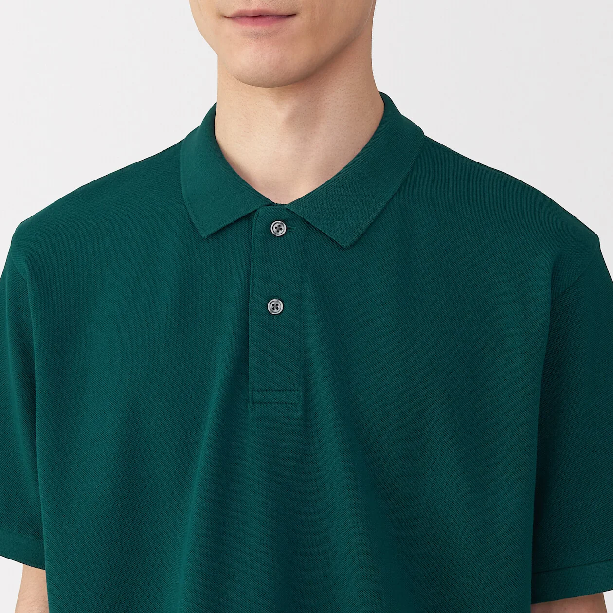 Washed Pique Short Sleeve Polo Shirt - Image 5