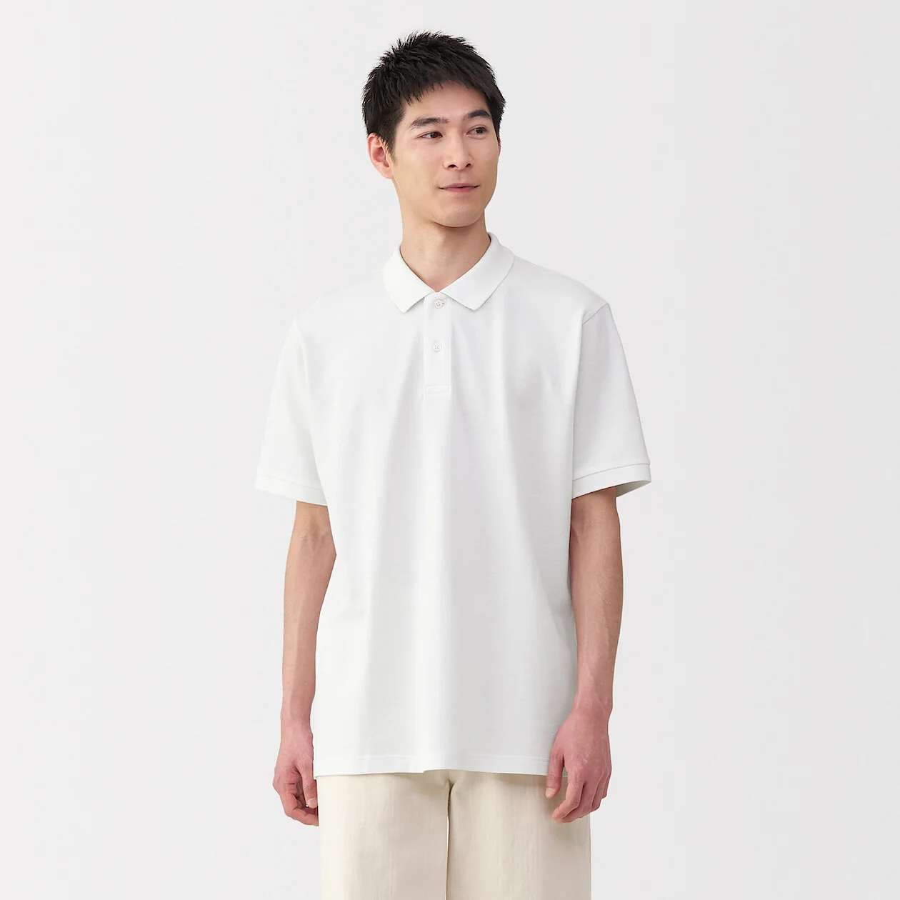 Washed Pique Short Sleeve Polo Shirt - Image 9