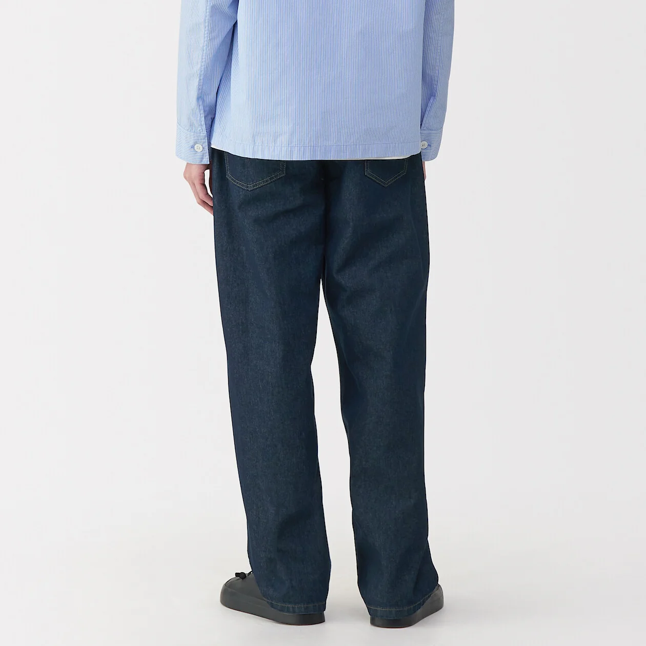MUJI Labo Washi Blend Denim 5-Pocket Pants - Image 4