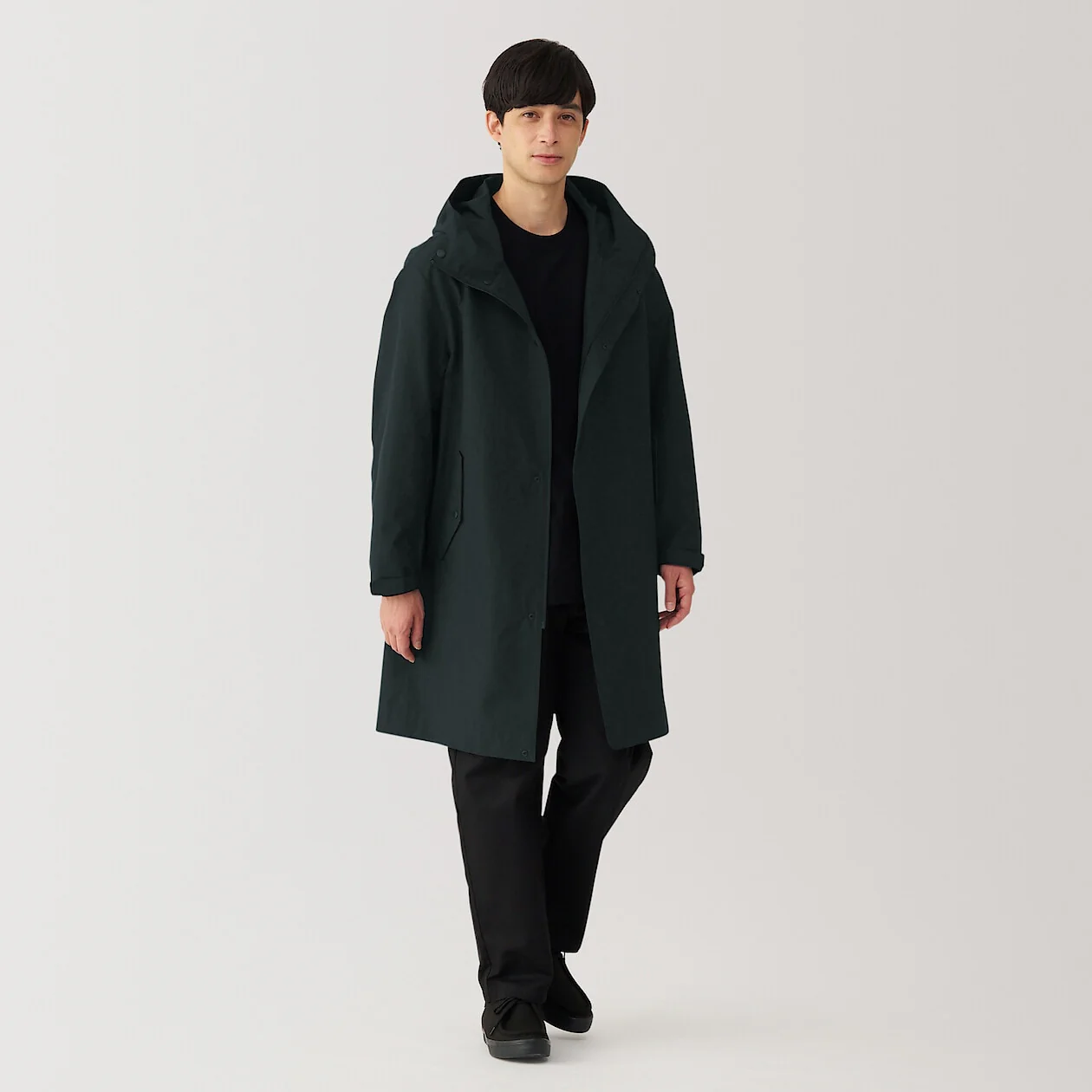 Water Repellent Hooded Coat