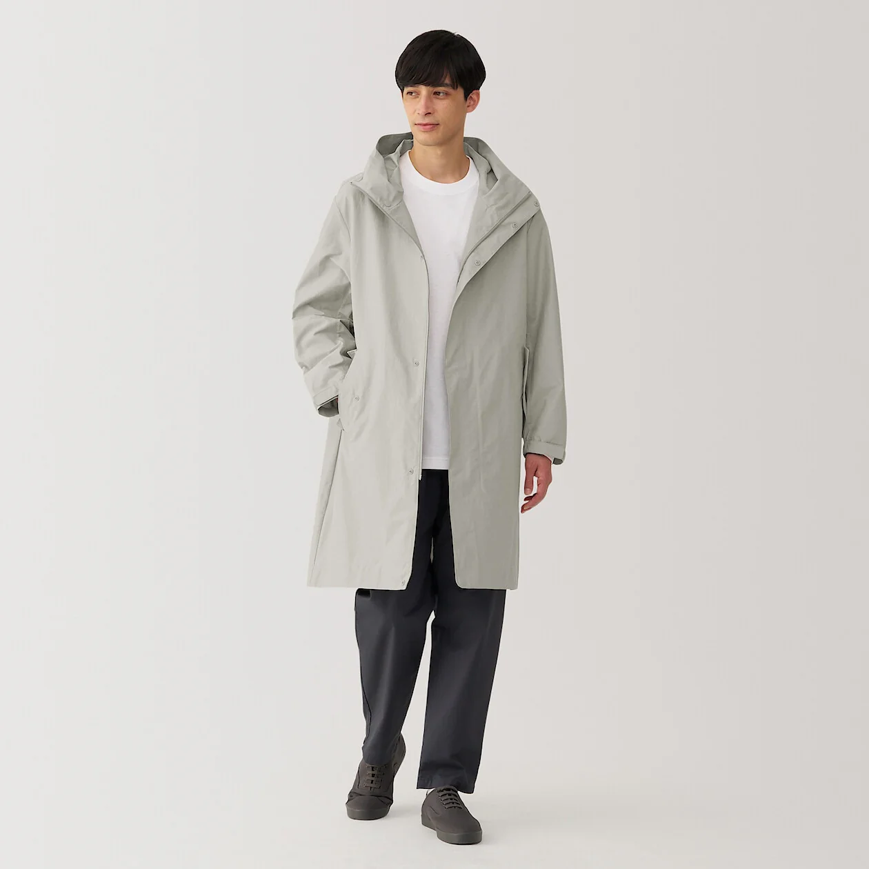 Water Repellent Hooded Coat - Image 12