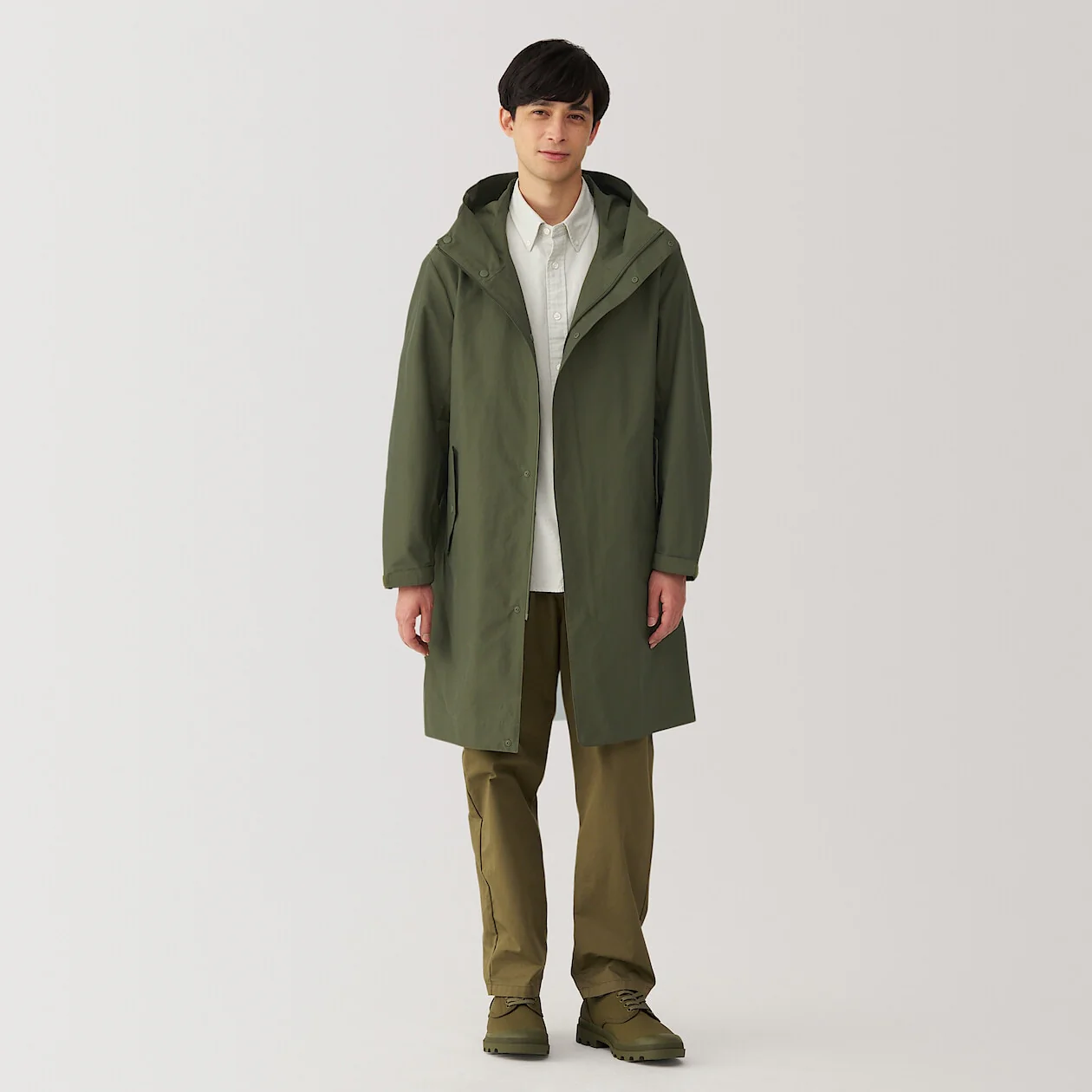 Water Repellent Hooded Coat - Image 23