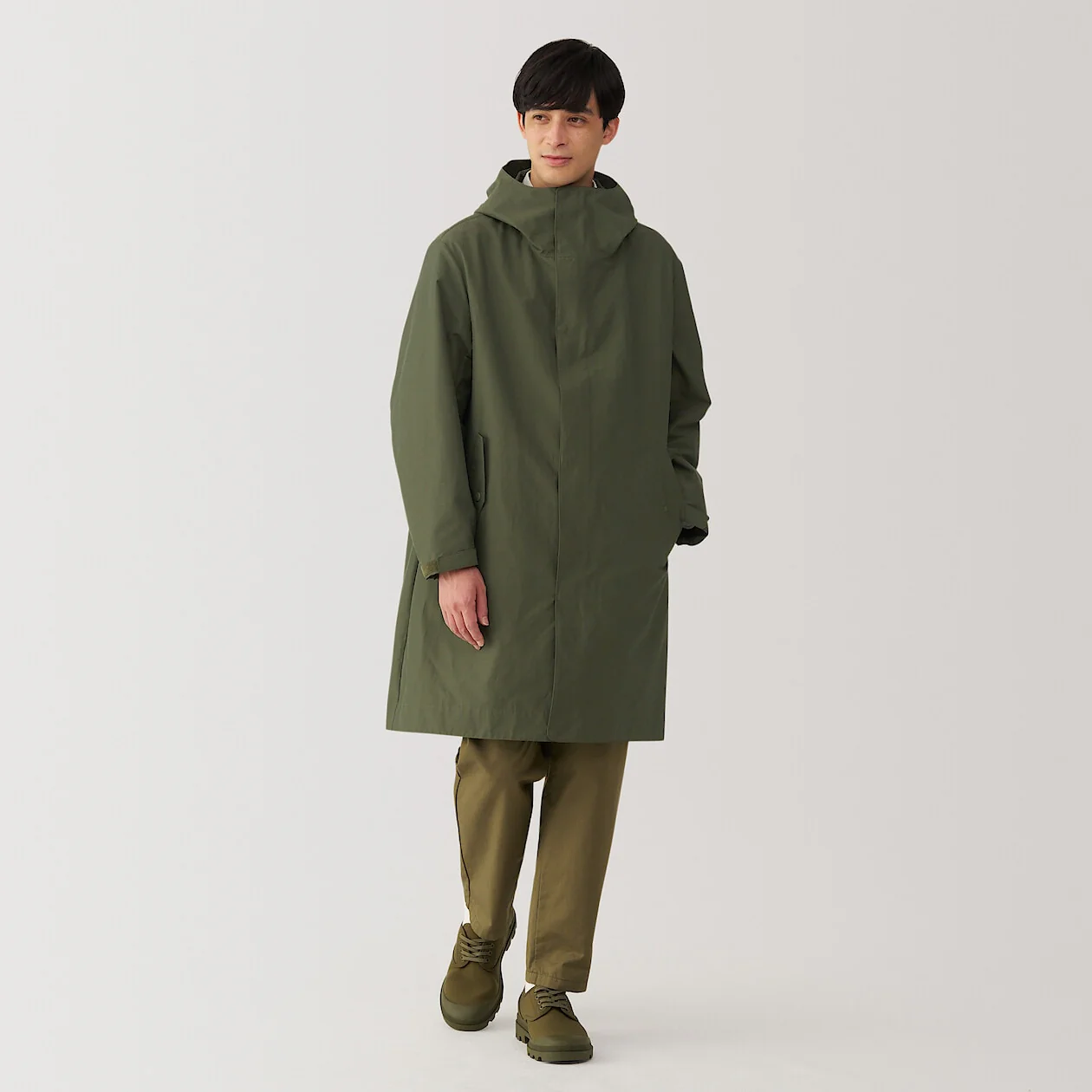 Water Repellent Hooded Coat - Image 24
