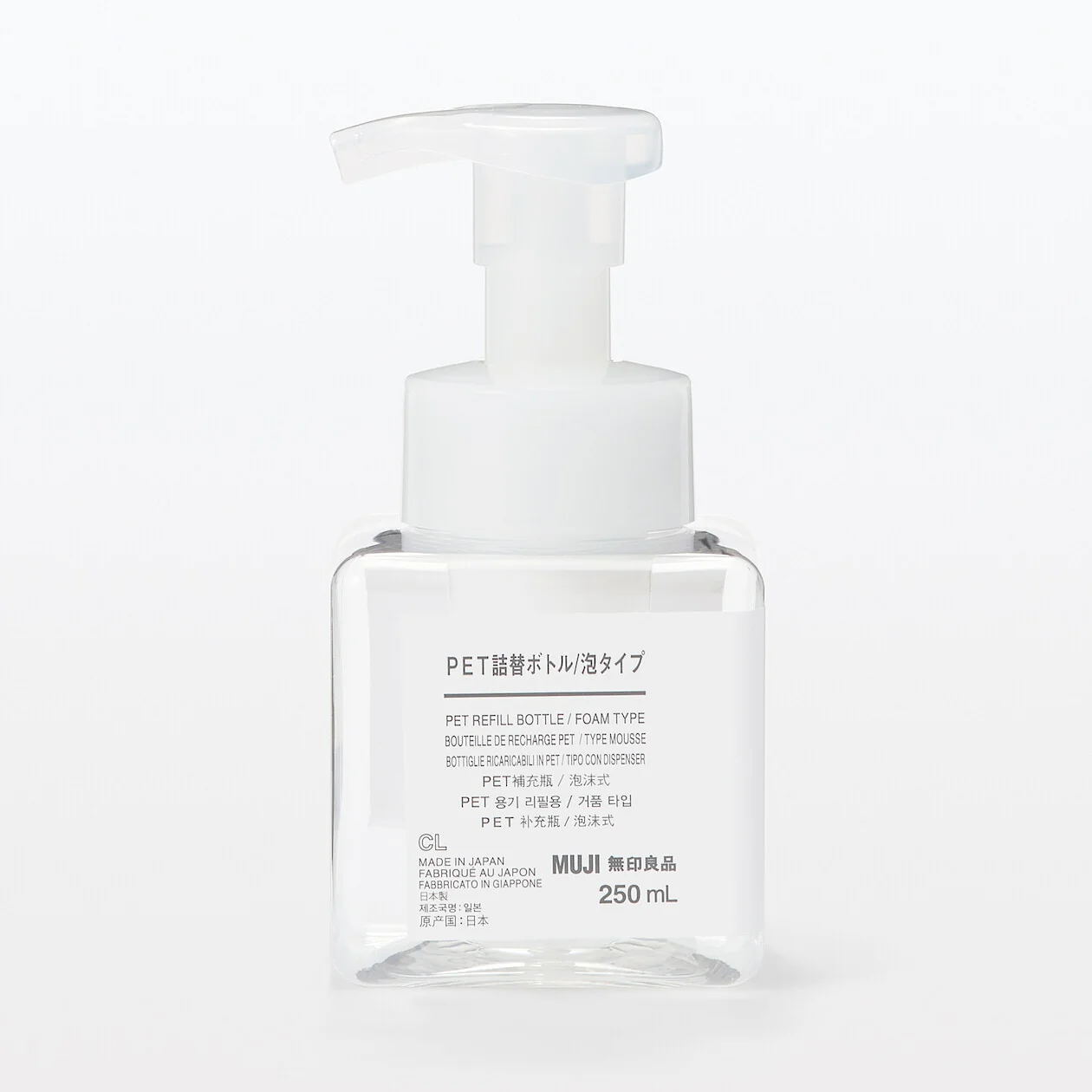 PET Foaming Refill Bottle - Clear (250ml) - Image 4