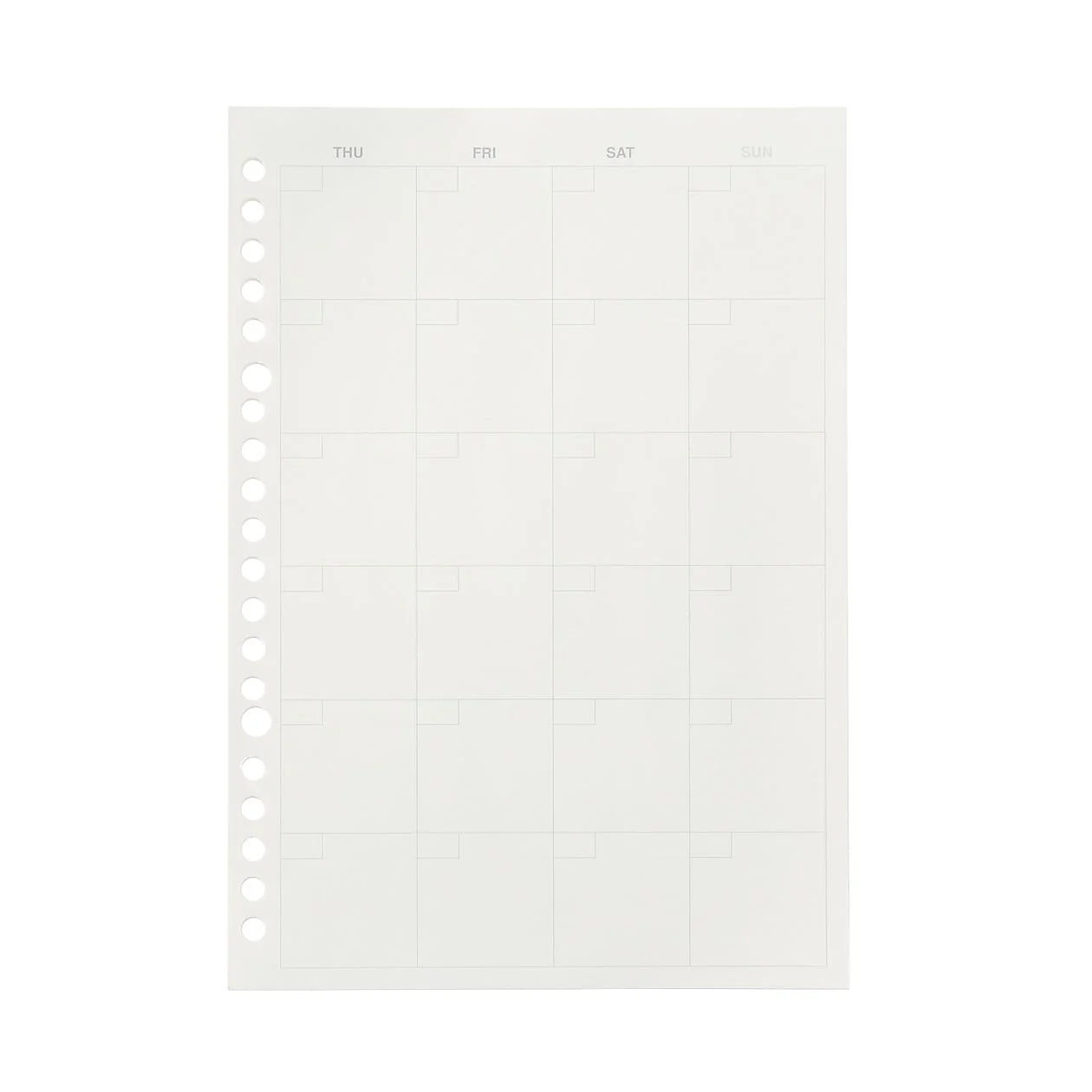 Loose Leaf Refill - A5 Monthly Planner
