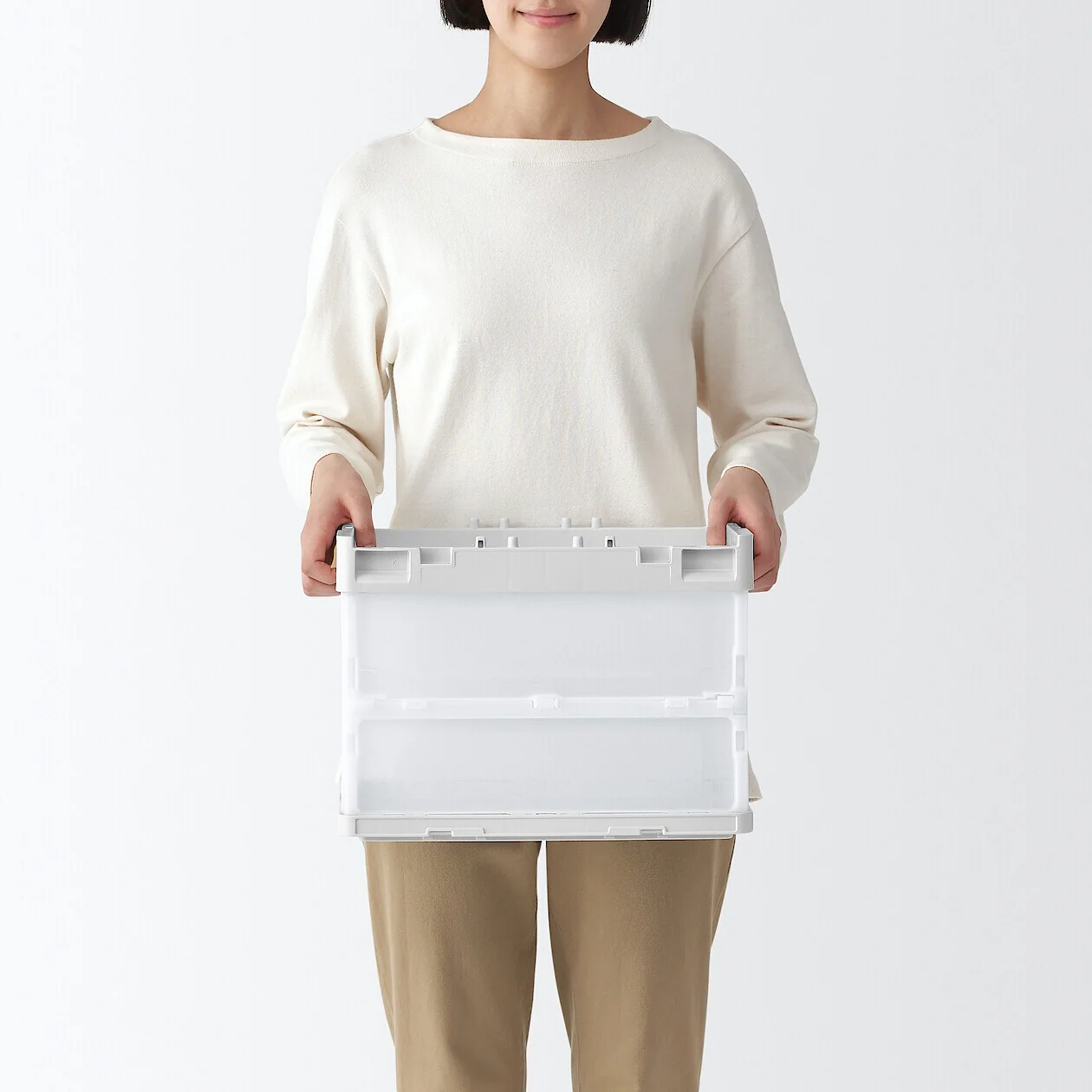 Polypropylene Folding Storage Container with Window - 20L - Image 7