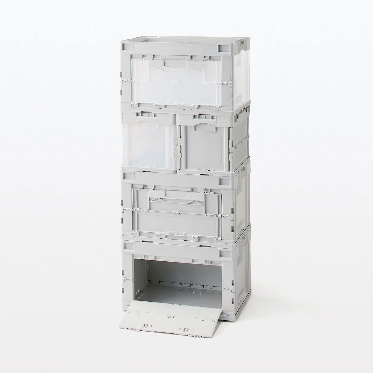 Polypropylene Folding Storage Container with Window - 20L - Image 9