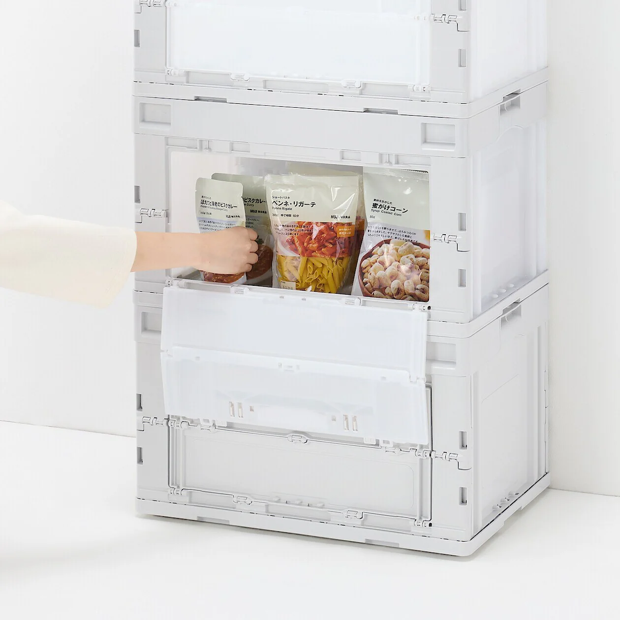 Polypropylene Folding Storage Container with Window - 50L - Image 13