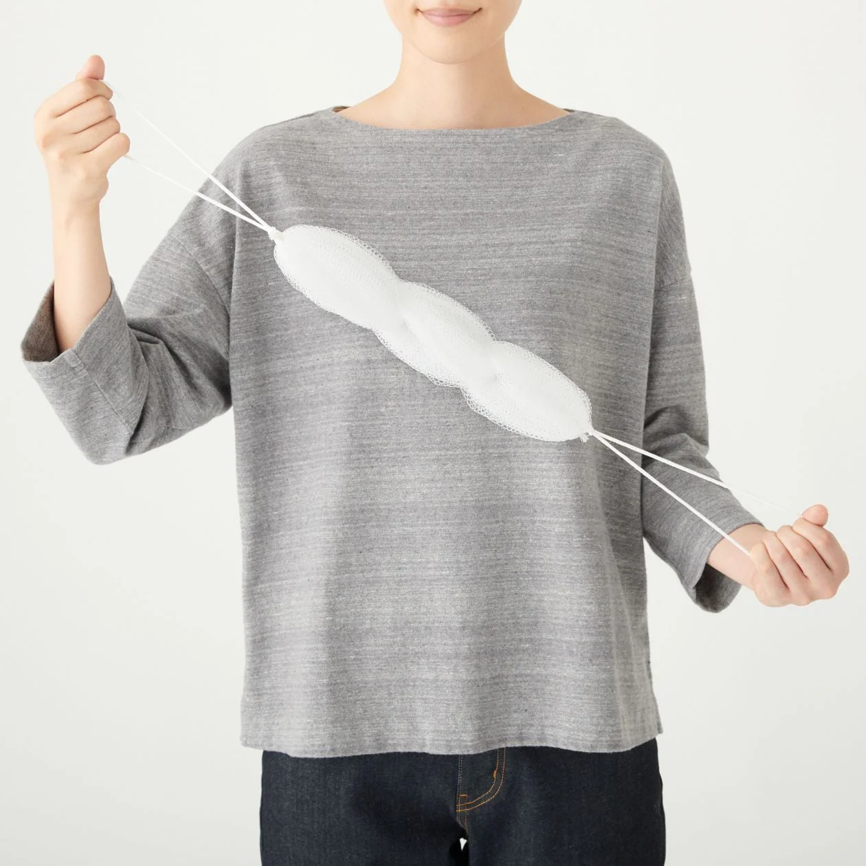 Portable Stretchy Loofah Bath Sponge - Image 3