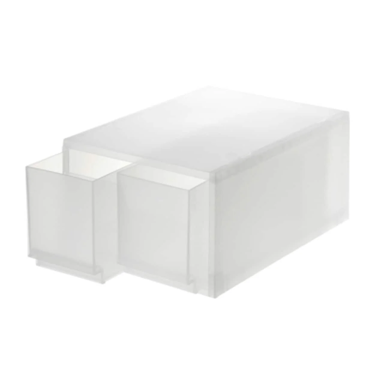 2-Drawer Polypropylene Storage Case - Deep
