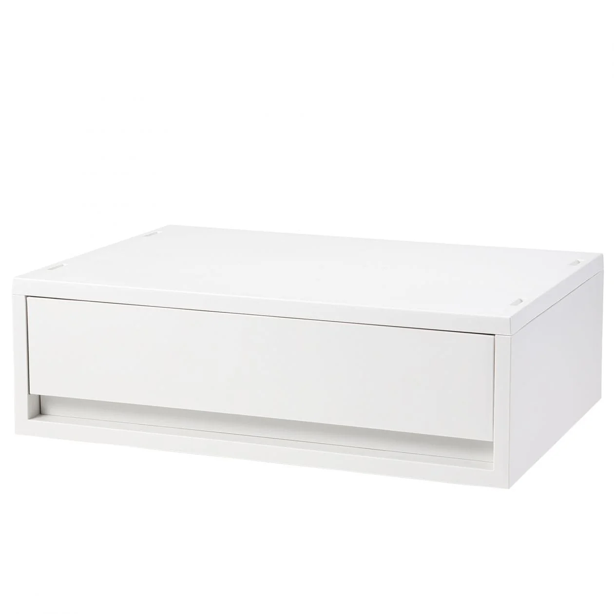 White Grey Polypropylene Storage Case Wide - Shallow - Image 3