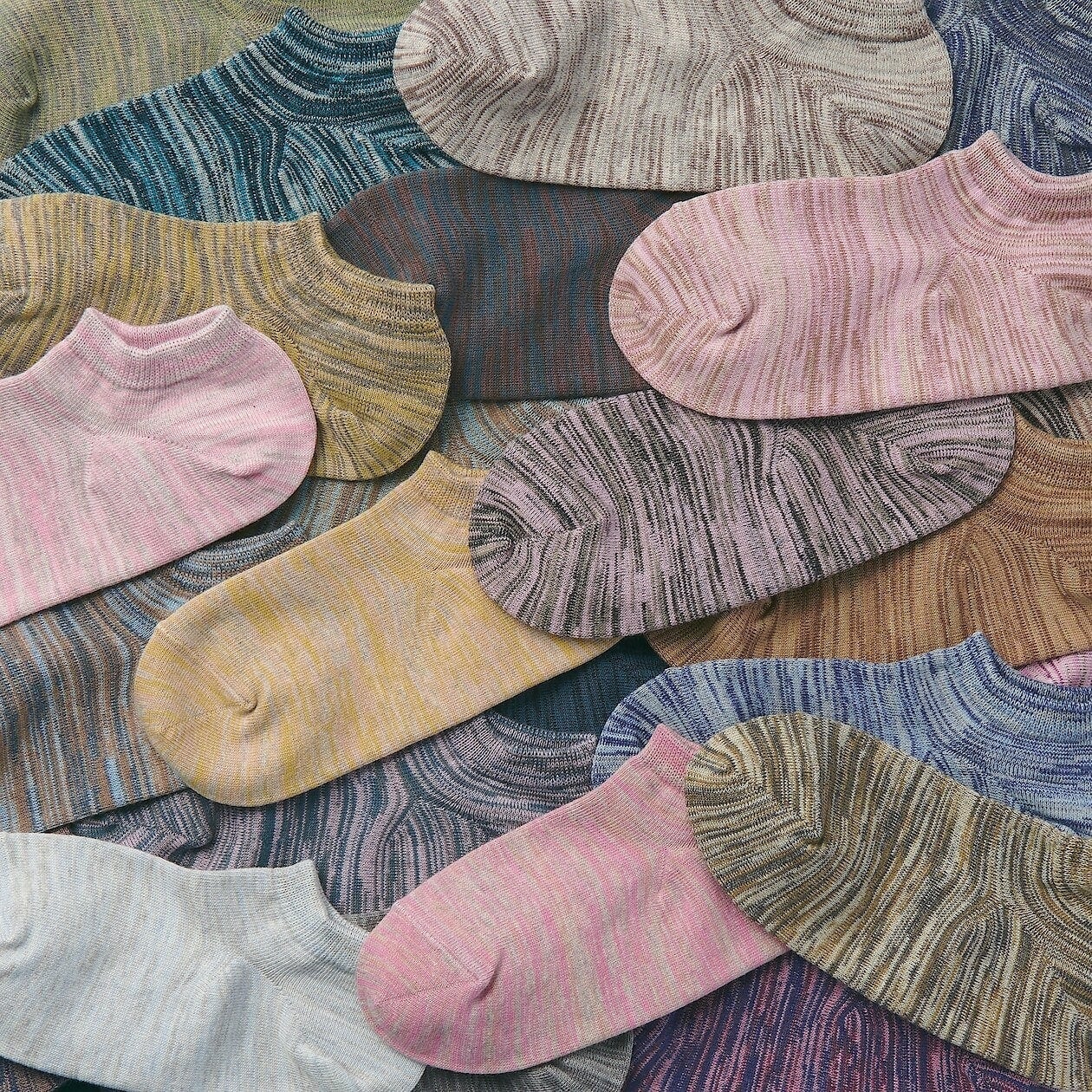 Right Angle Excess Yarn Sneaker-In Socks - 3 Pack - Image 3