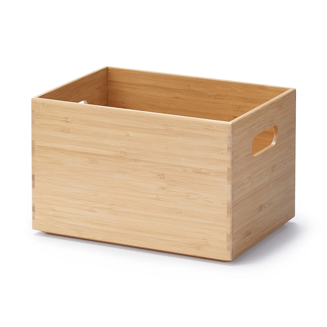 Stackable Rectangular Bamboo Box - 1/2 Medium - Image 2