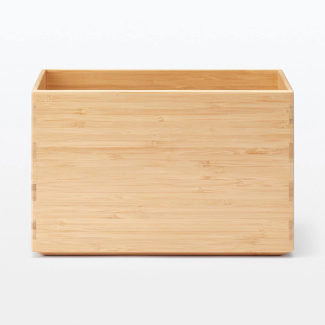 Stackable Rectangular Bamboo Box - 1/2 Medium - Image 3
