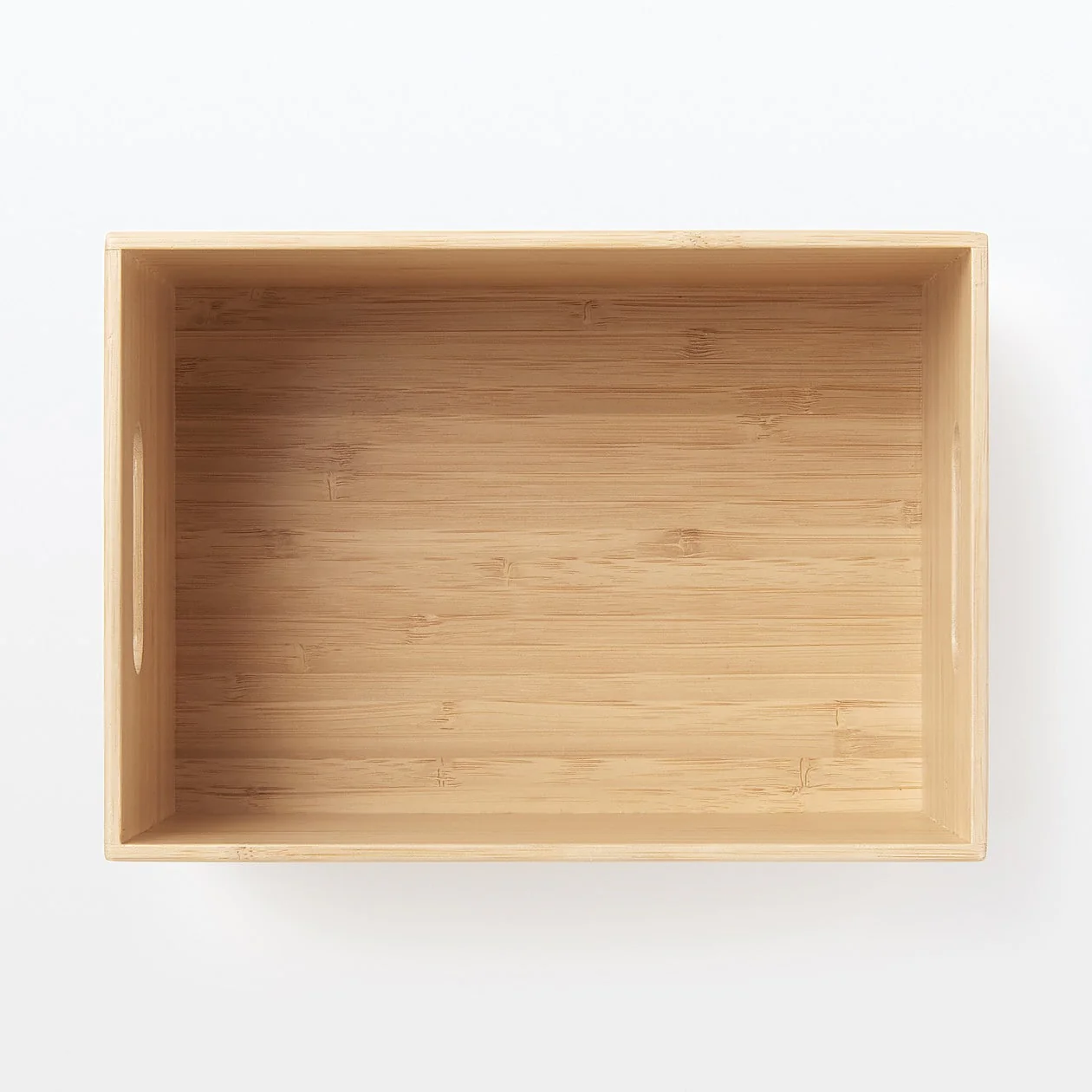 Stackable Rectangular Bamboo Box - 1/2 Medium - Image 4