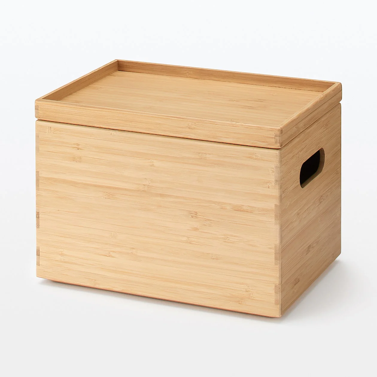 Stackable Rectangular Bamboo Box - 1/2 Medium - Image 7