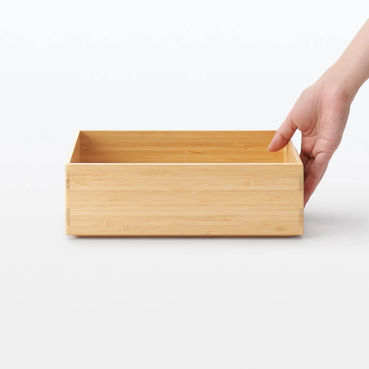 Stackable Rectangular Bamboo Box - 1/2 Small - Image 10