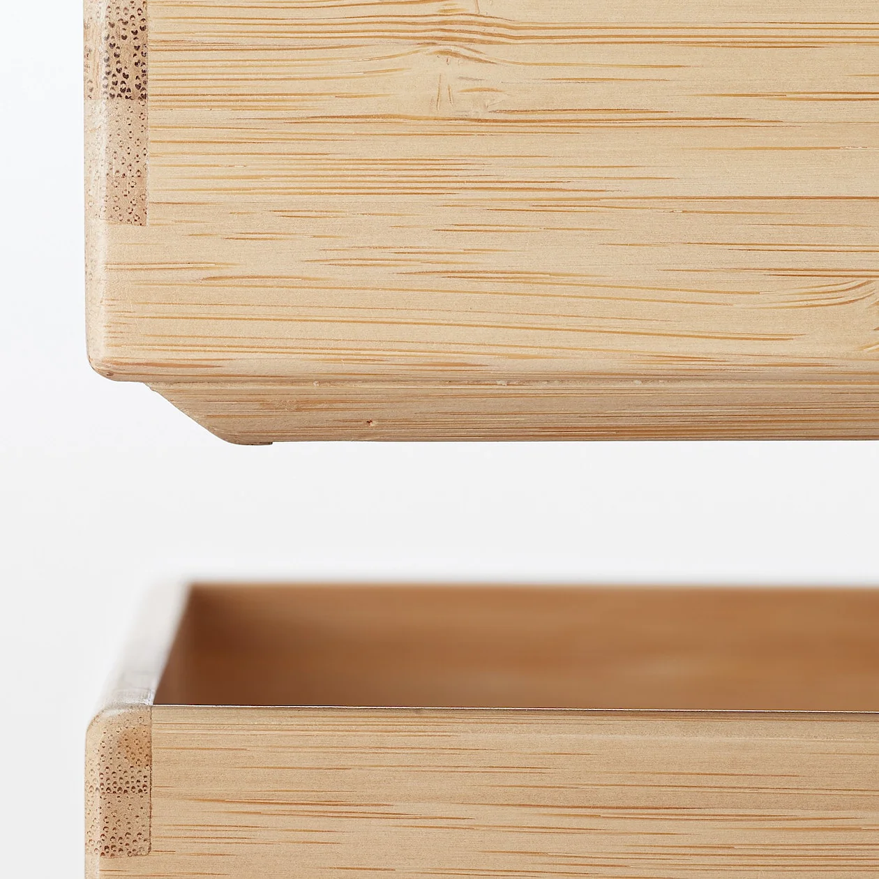 Stackable Rectangular Bamboo Box - 1/2 Small - Image 6