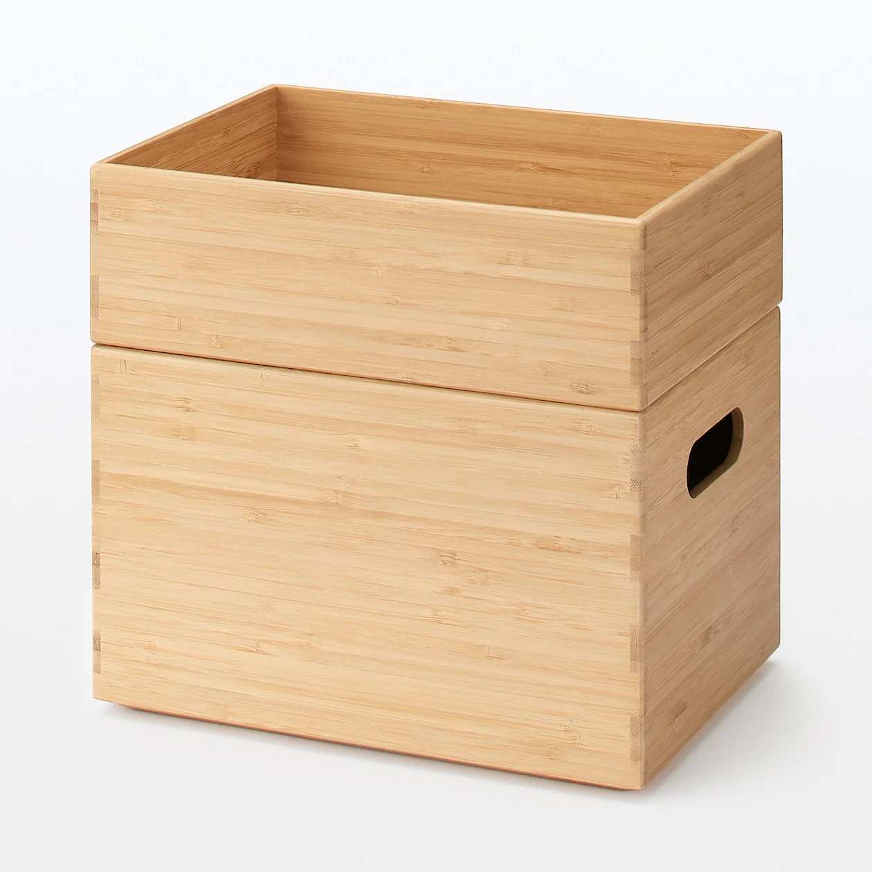 Stackable Rectangular Bamboo Box - 1/2 Small - Image 8