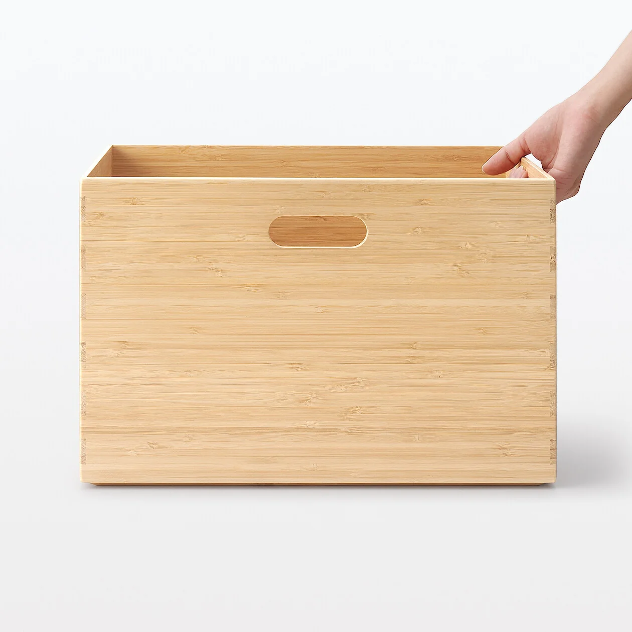 Stackable Rectangular Bamboo Box - Large