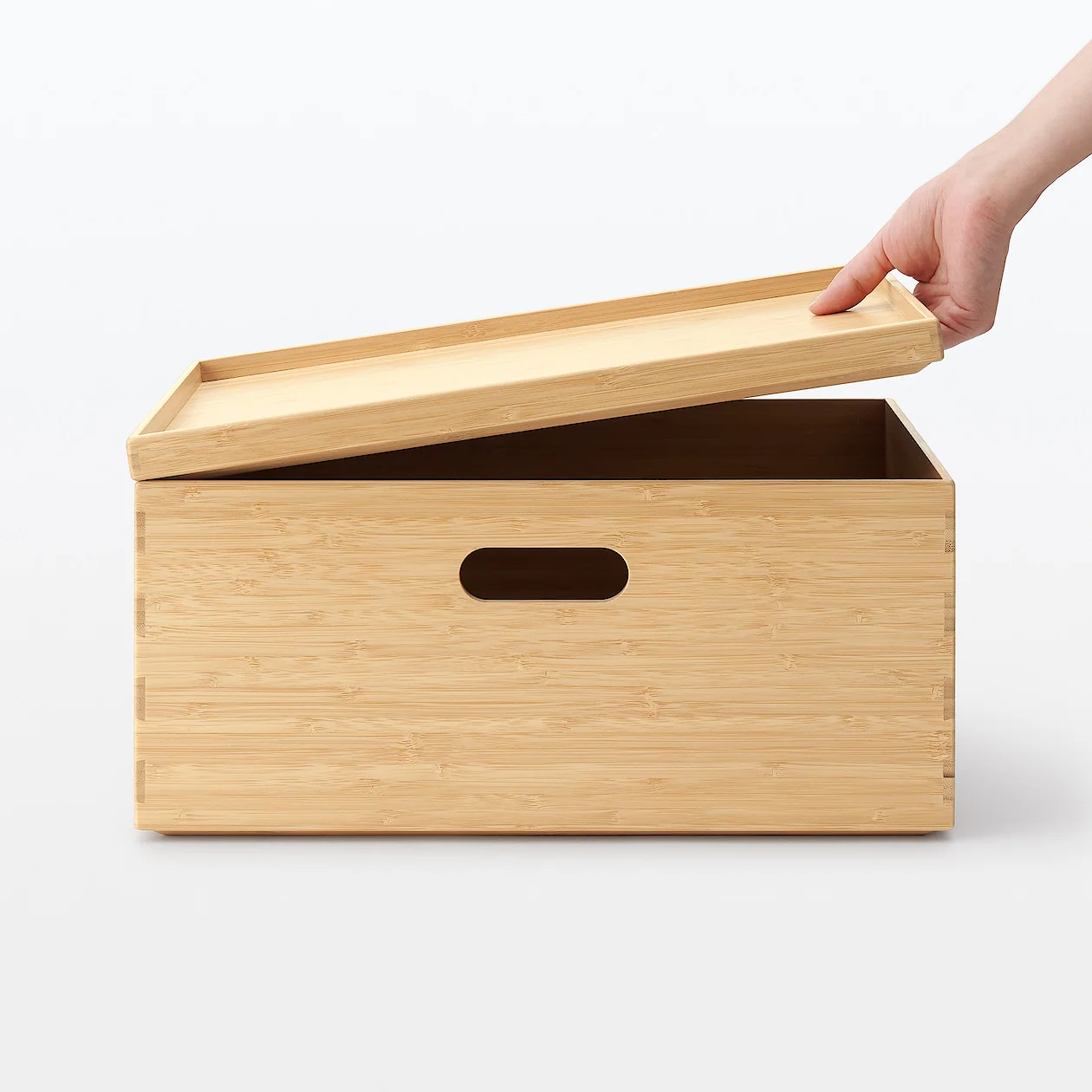 Stackable Rectangular Bamboo Box Lid - Image 8