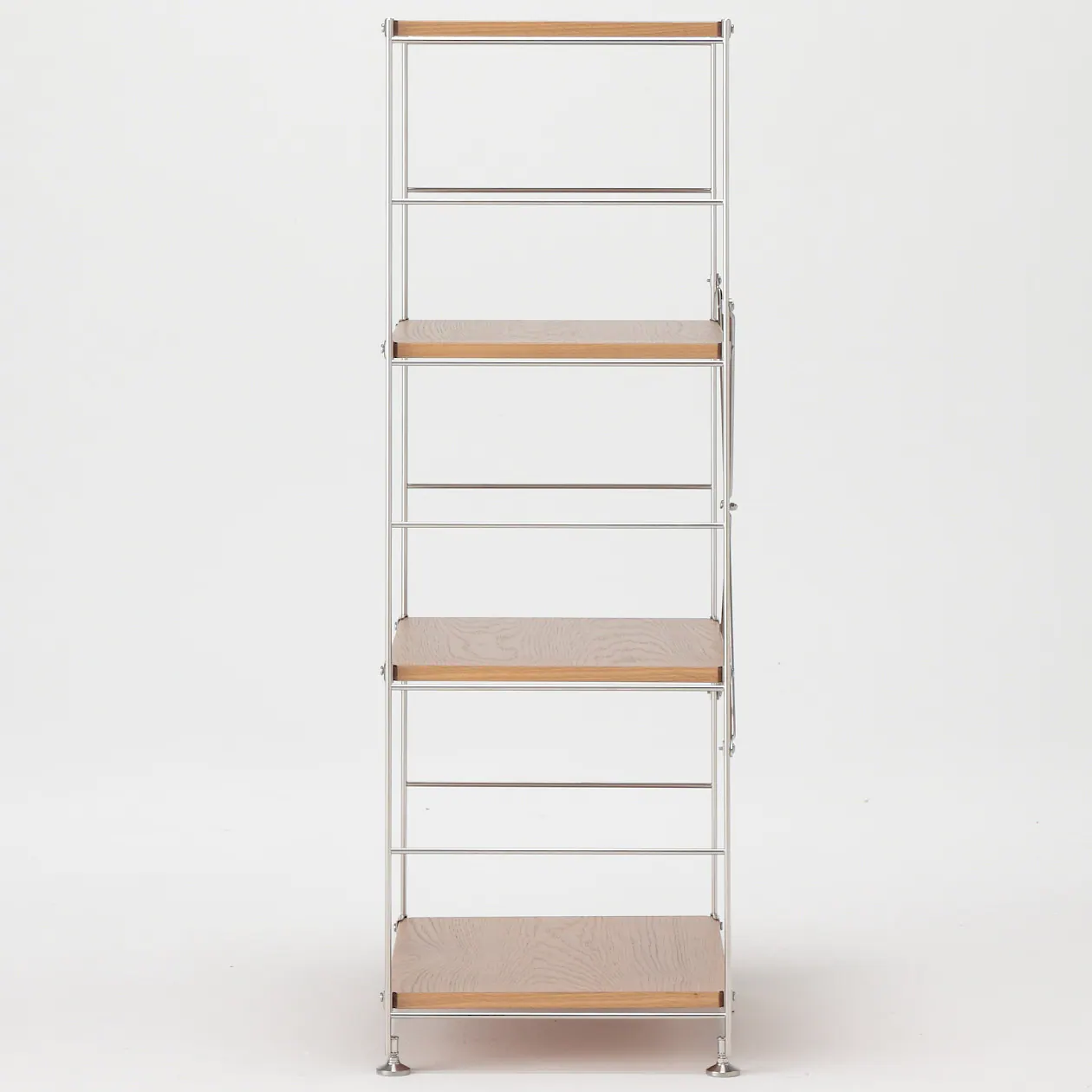 Oak Stainless Steel Unit Shelf Set - Medium - Image 3