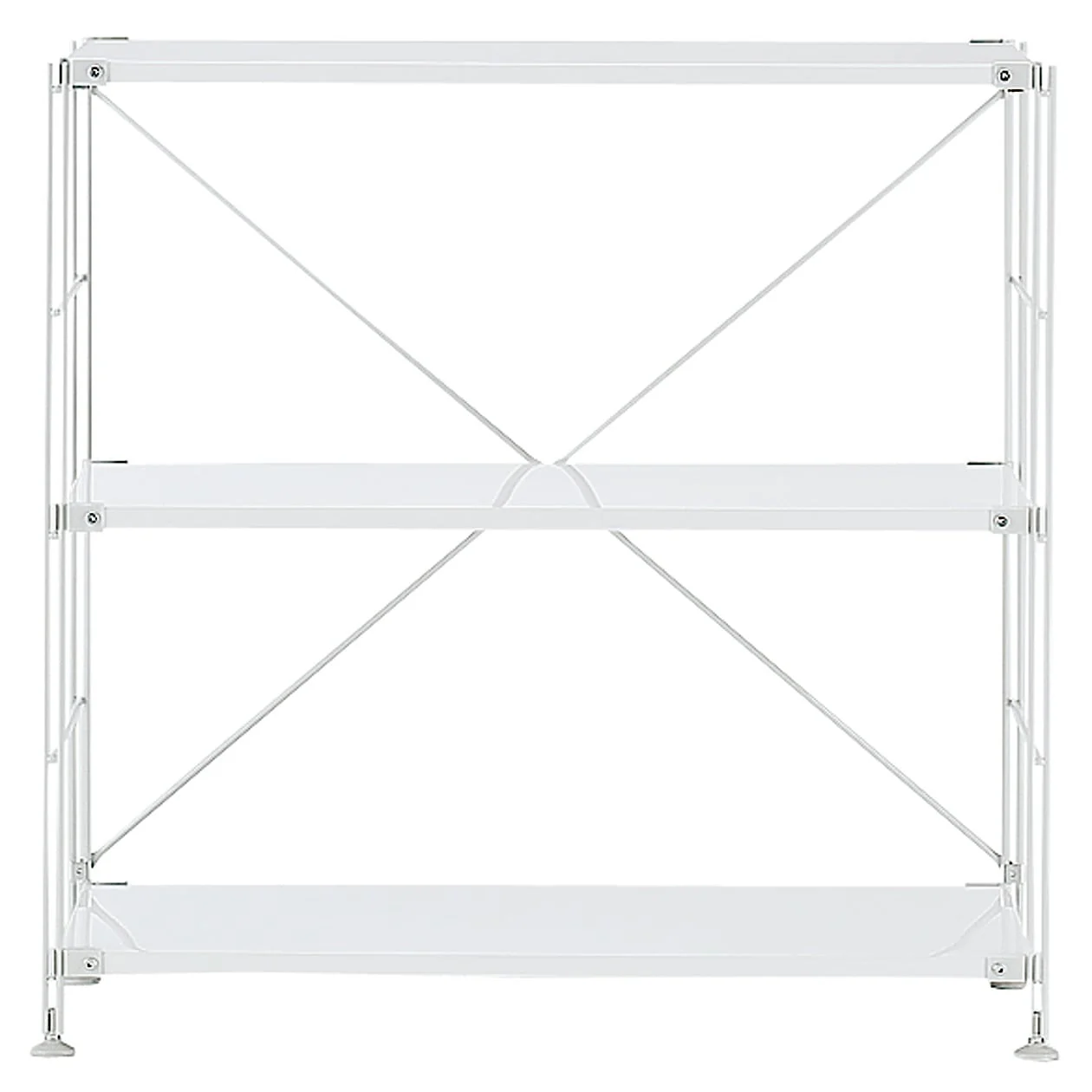 Light Grey Steel Unit Shelf Set - Wide - Small