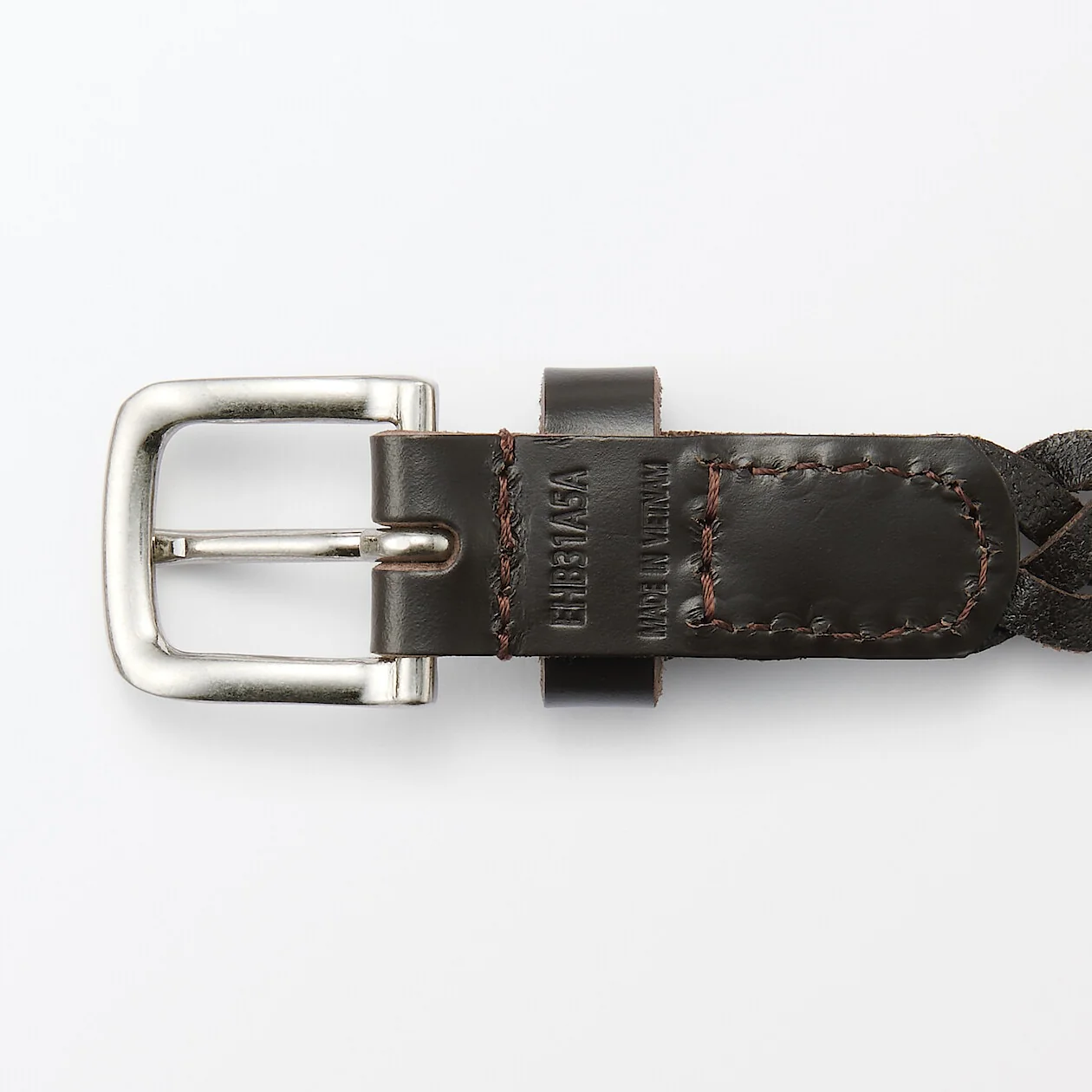 Vegetable Tanned Hand-Knitted Leather Belt - Narrow - Image 17