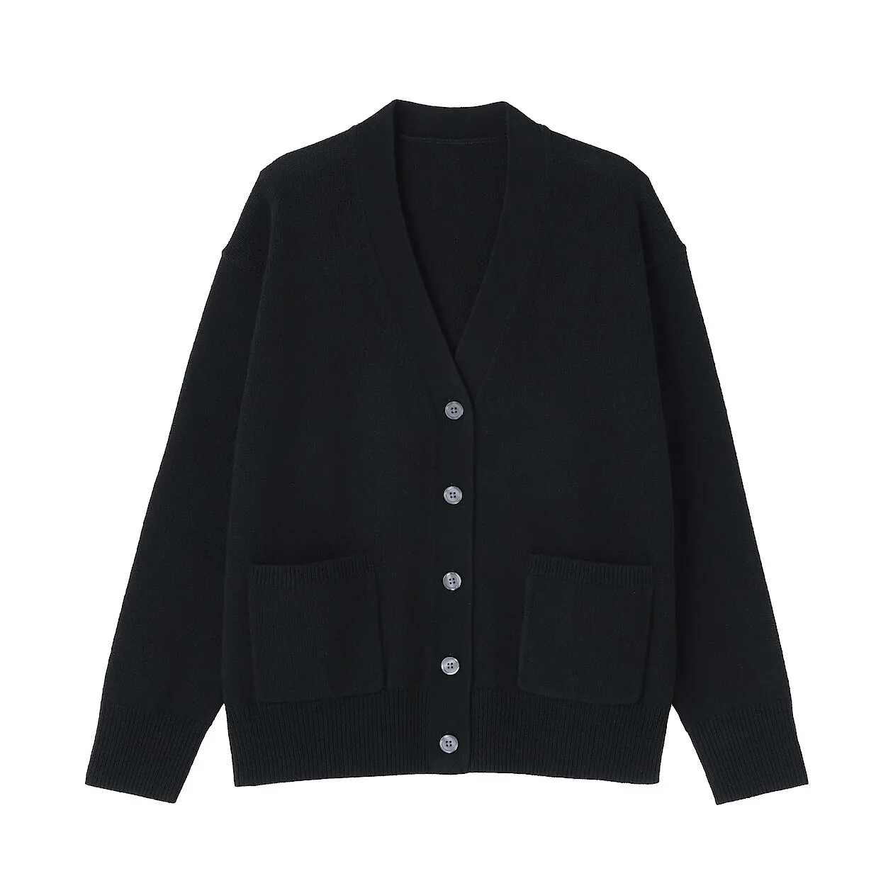 Washable Wool Mid-Gauge V-Neck Cardigan - Image 15