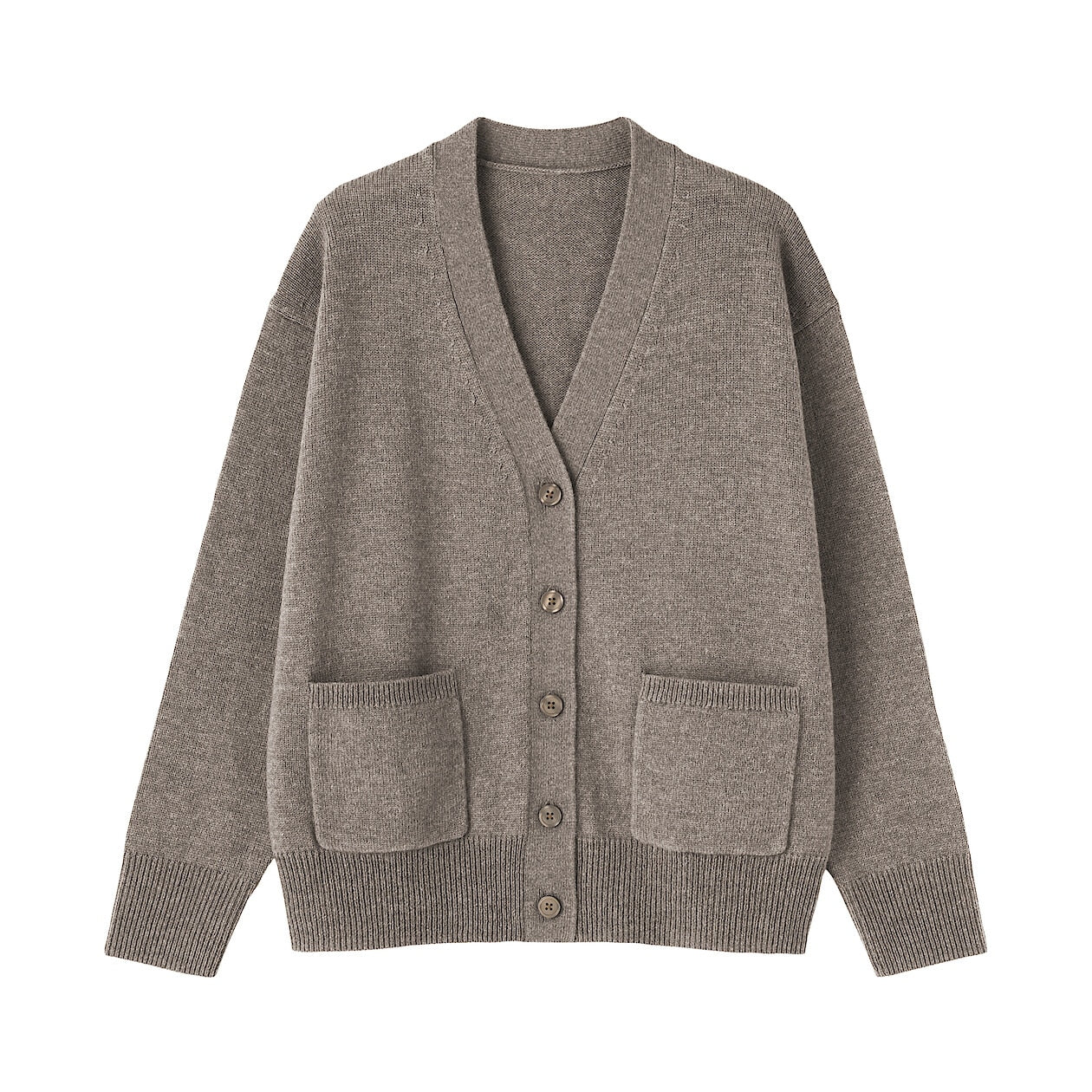 Washable Wool Mid-Gauge V-Neck Cardigan - Image 7