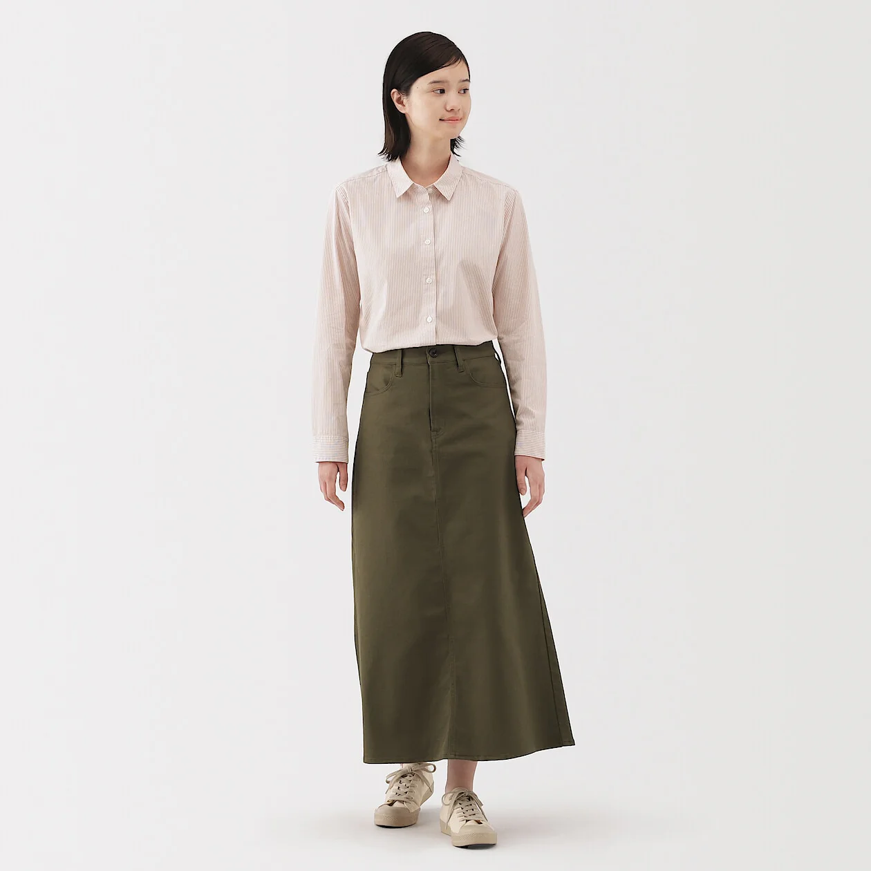 Washed Broadcloth 100% Cotton Long Sleeve Shirt - Image 14