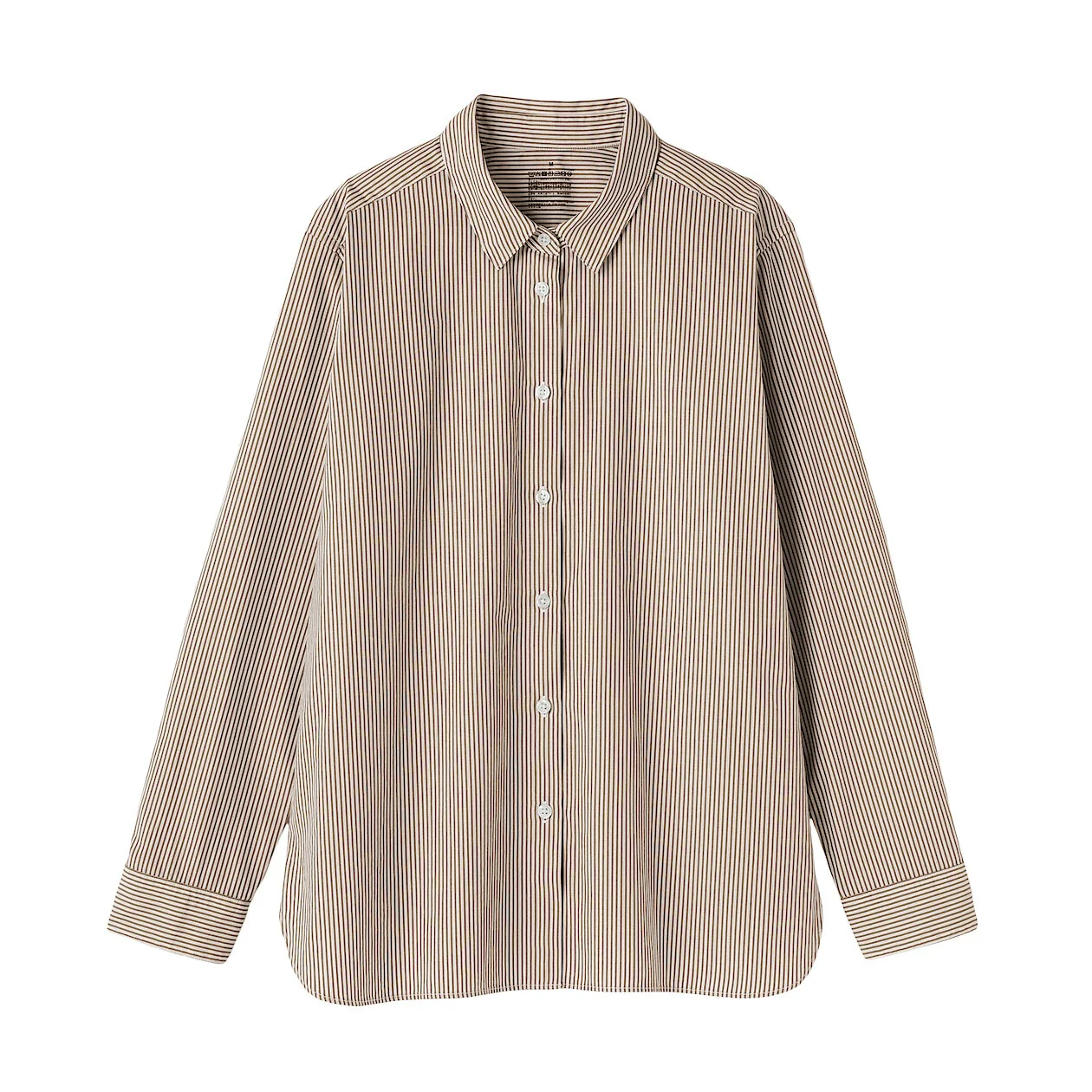 Washed Broadcloth 100% Cotton Long Sleeve Shirt - Image 23