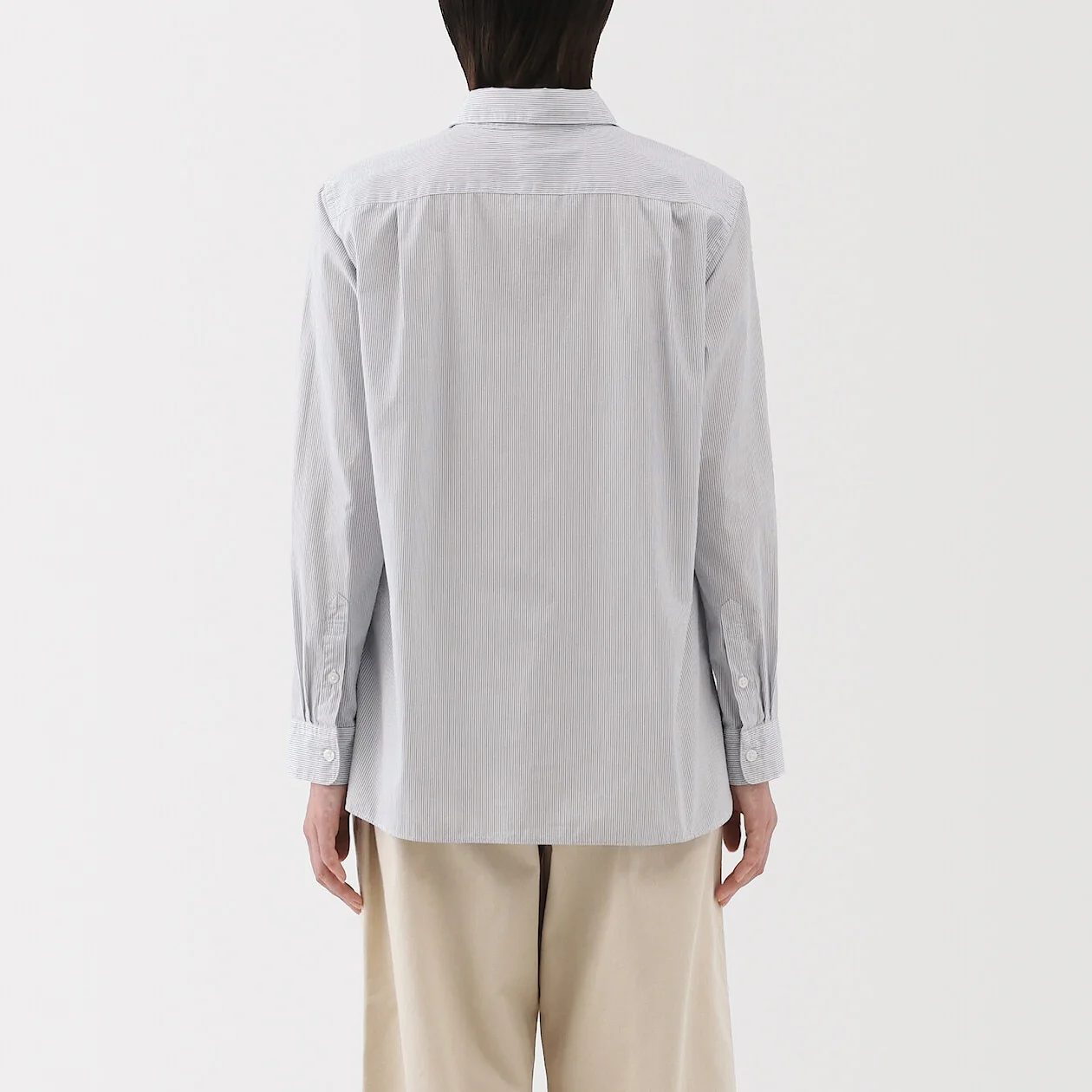 Washed Broadcloth 100% Cotton Long Sleeve Shirt - Image 4