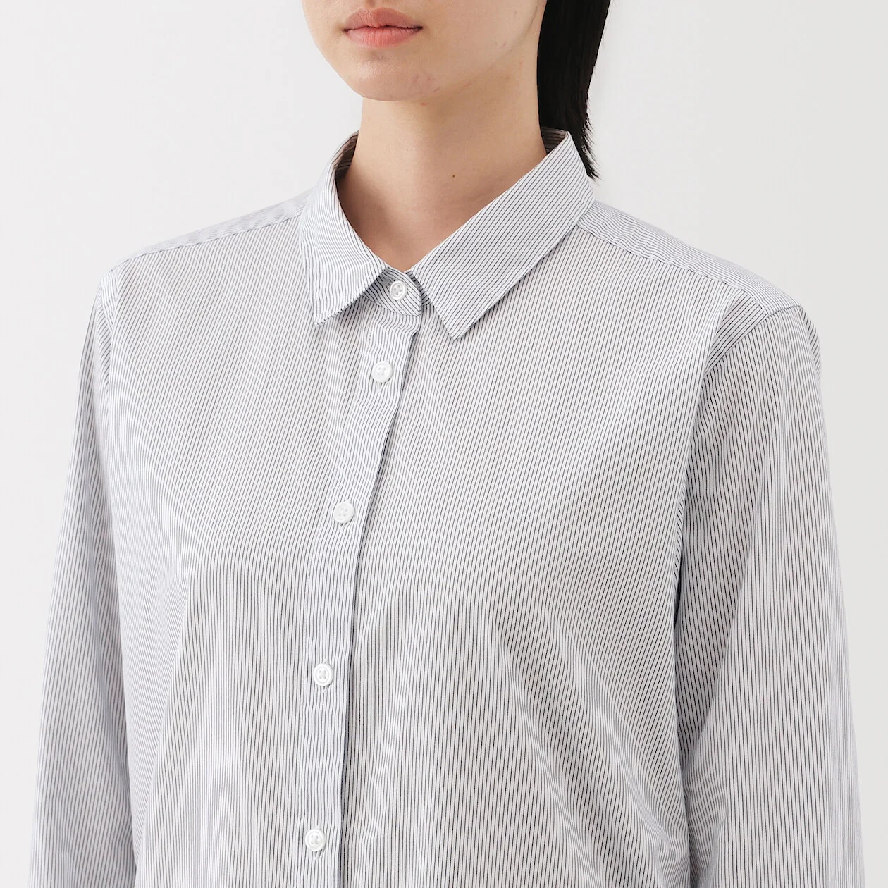 Washed Broadcloth 100% Cotton Long Sleeve Shirt - Image 5