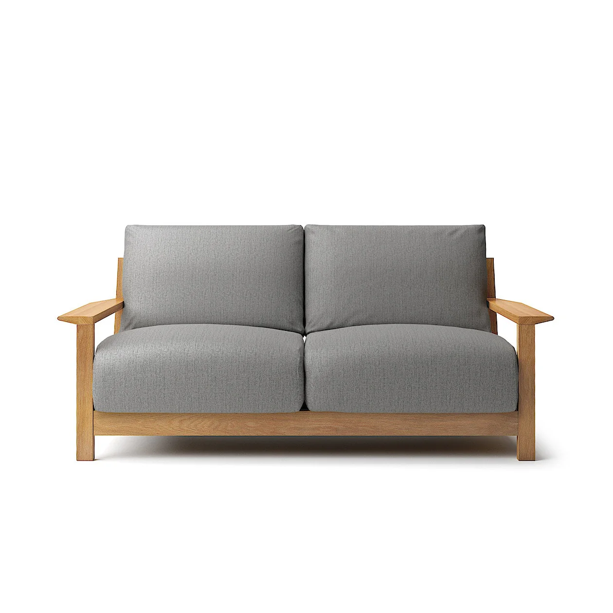Washed Cotton Canvas Cover for Wooden Frame Sofa - 2.5 Seater - Image 17