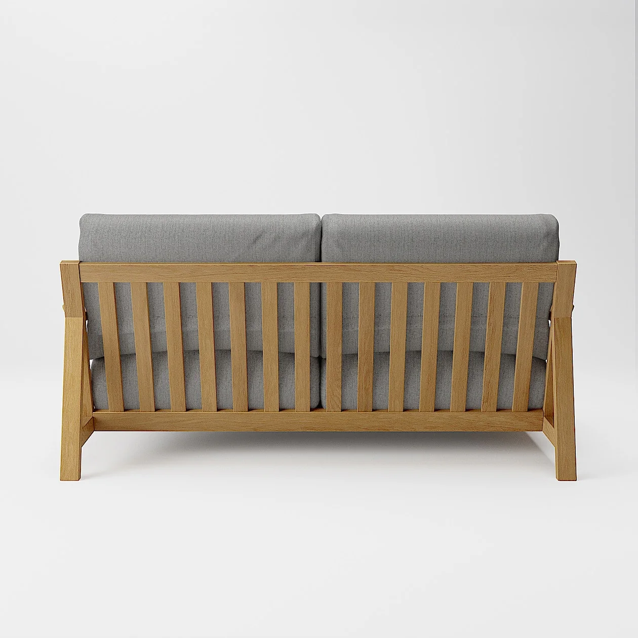 Washed Cotton Canvas Cover for Wooden Frame Sofa - 2.5 Seater - Image 19