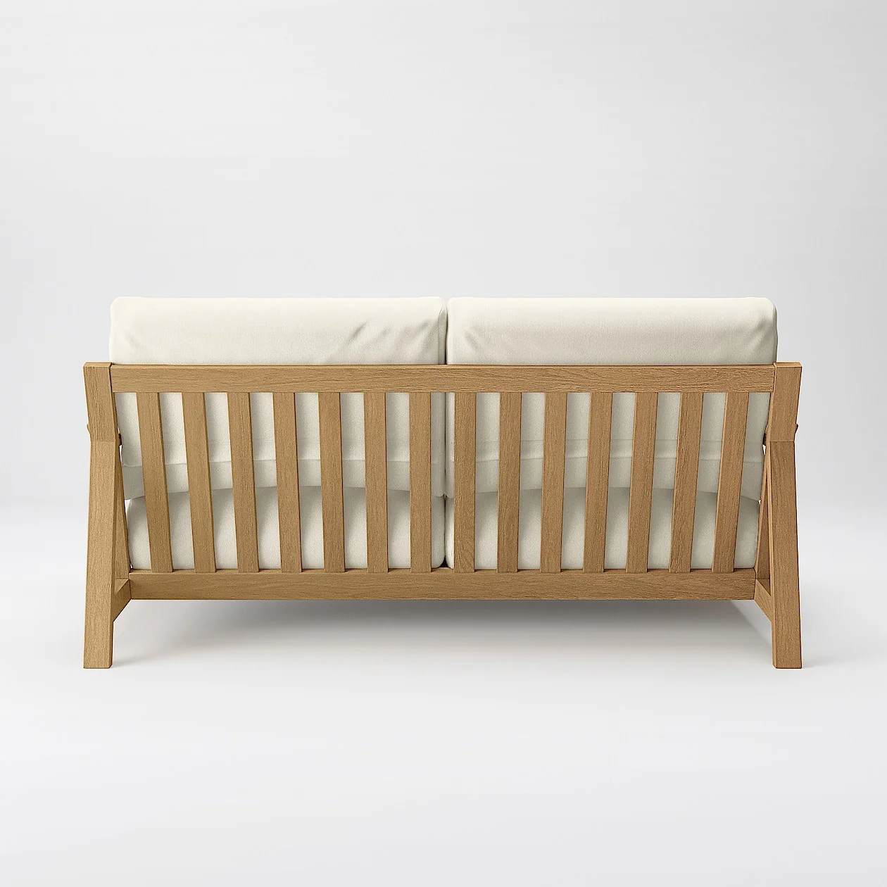 Washed Cotton Canvas Cover for Wooden Frame Sofa - 2.5 Seater - Image 24