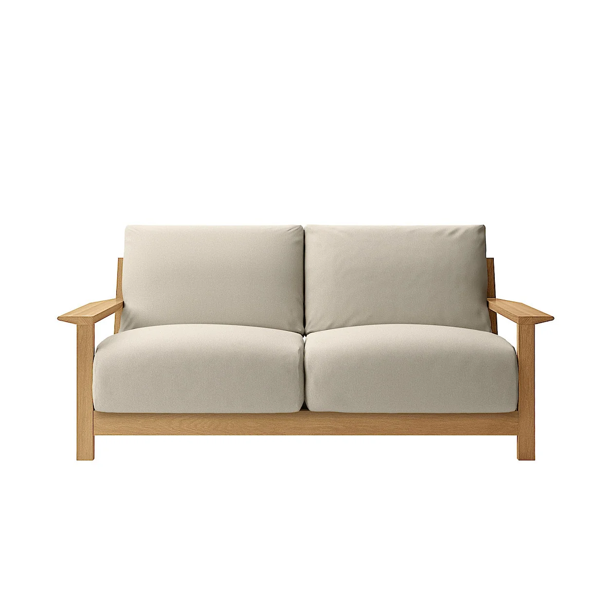 Washed Cotton Canvas Cover for Wooden Frame Sofa - 2.5 Seater - Image 27