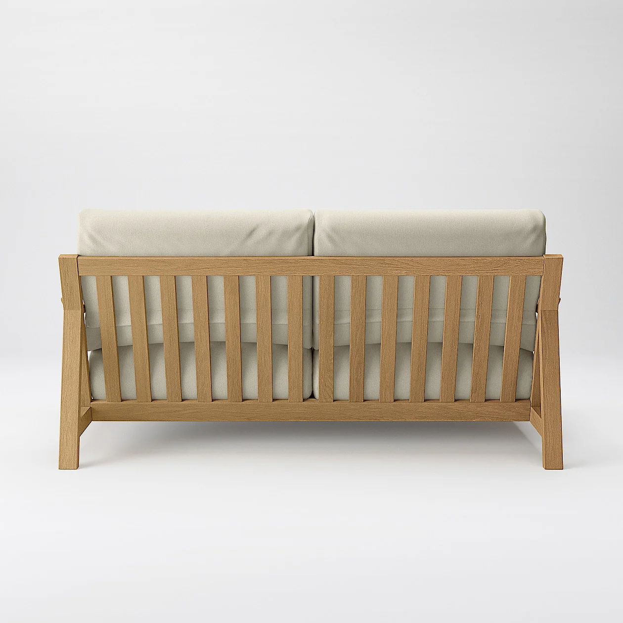 Washed Cotton Canvas Cover for Wooden Frame Sofa - 2.5 Seater - Image 29