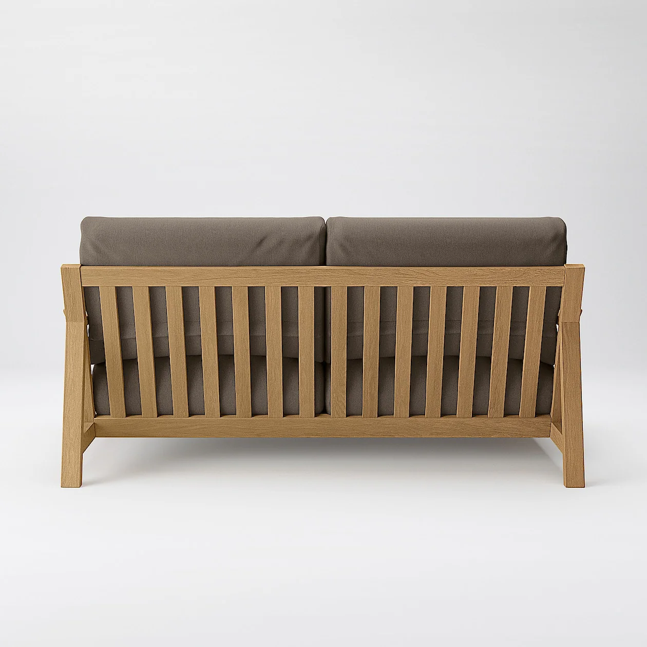 Washed Cotton Canvas Cover for Wooden Frame Sofa - 2.5 Seater - Image 34