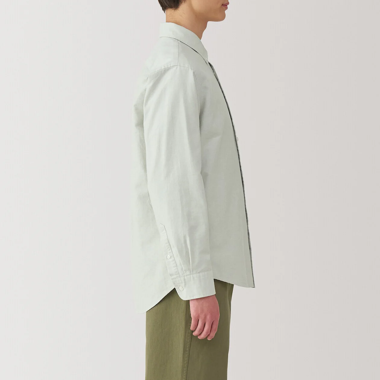 Washed Oxford 100% Cotton Long Sleeve Shirt - Image 19