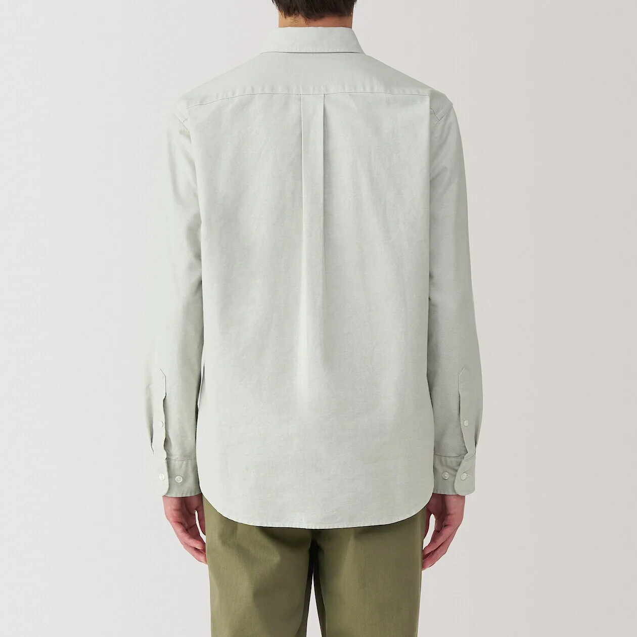 Washed Oxford 100% Cotton Long Sleeve Shirt - Image 20