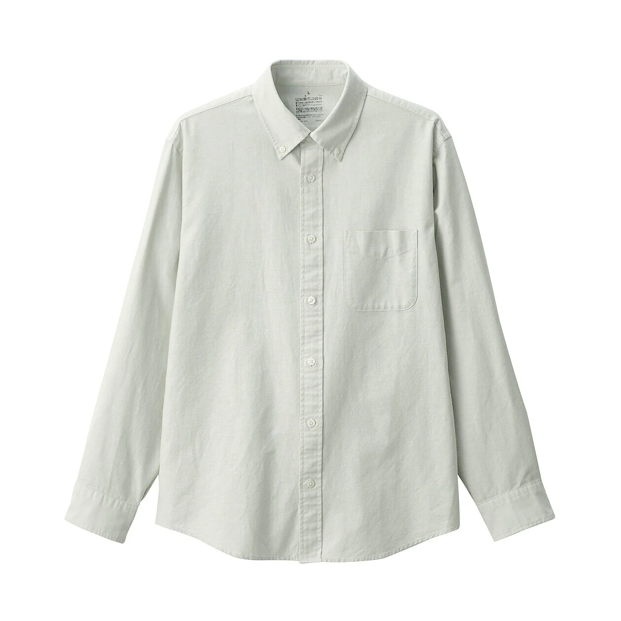 Washed Oxford 100% Cotton Long Sleeve Shirt - Image 23