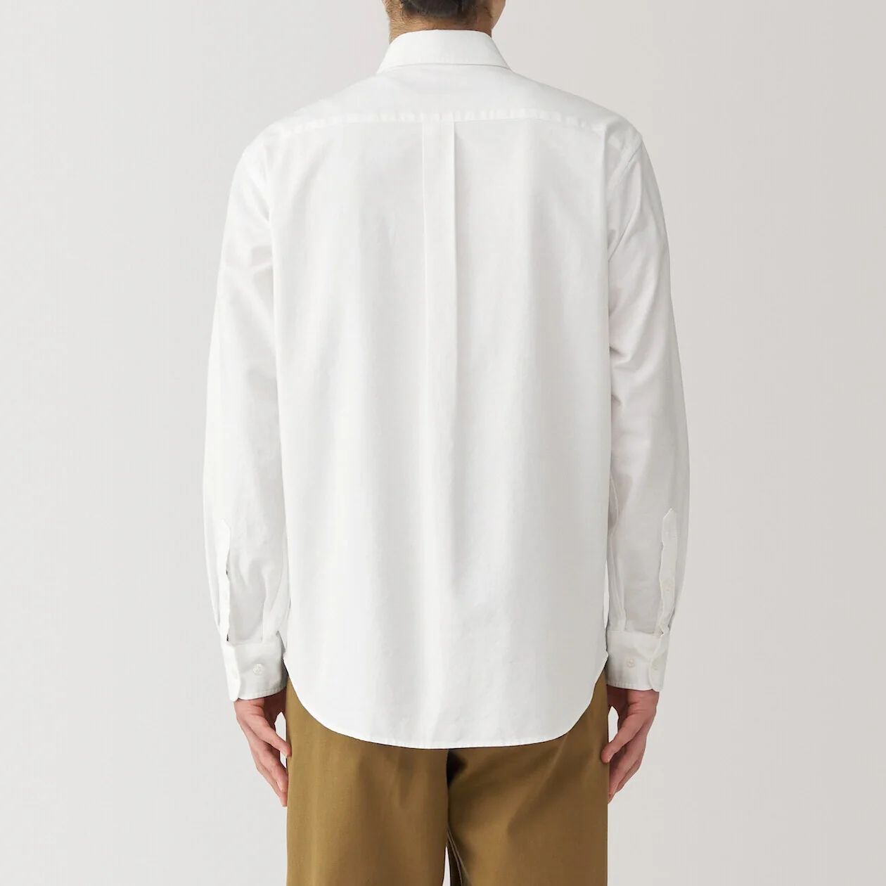 Washed Oxford 100% Cotton Long Sleeve Shirt - Image 44