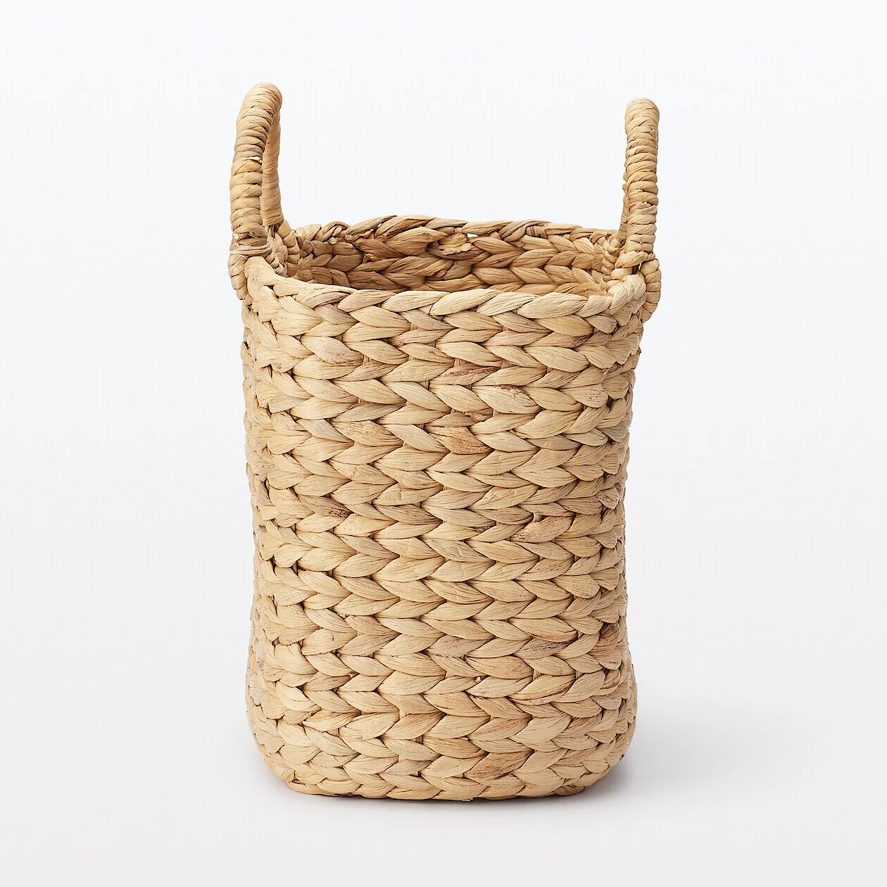 Water Hyacinth Oval Basket with Handles - Image 3