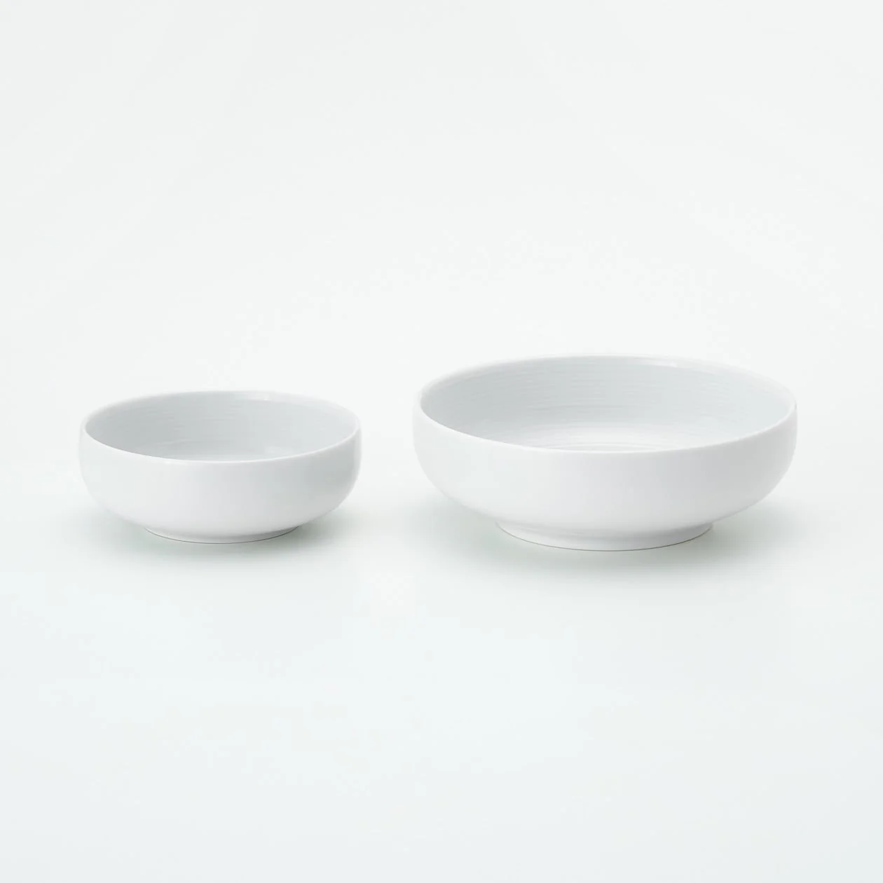 White Porcelain Shallow Bowl - Large - Image 6