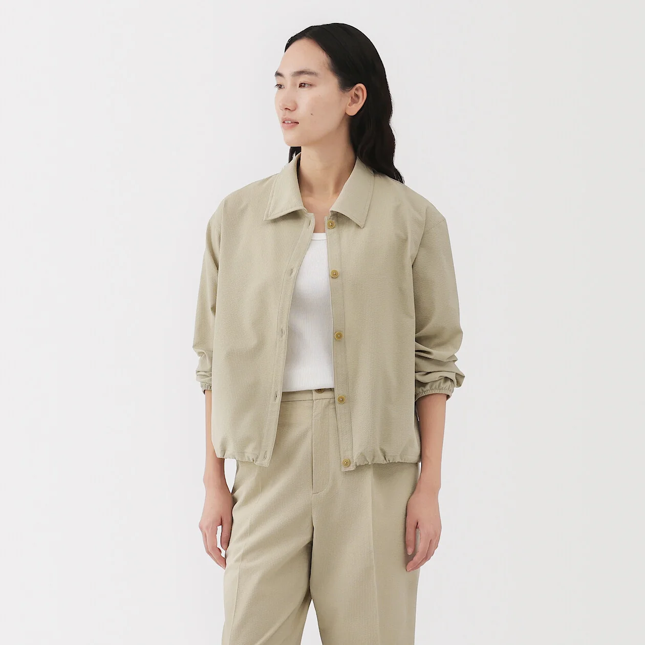 Breathable Seersucker Shirt Jacket - Image 12