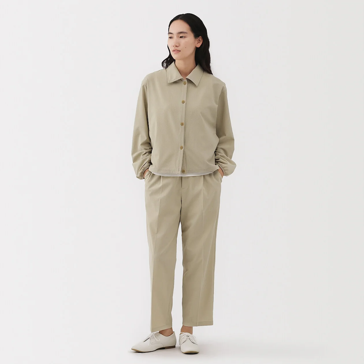 Breathable Seersucker Shirt Jacket - Image 13