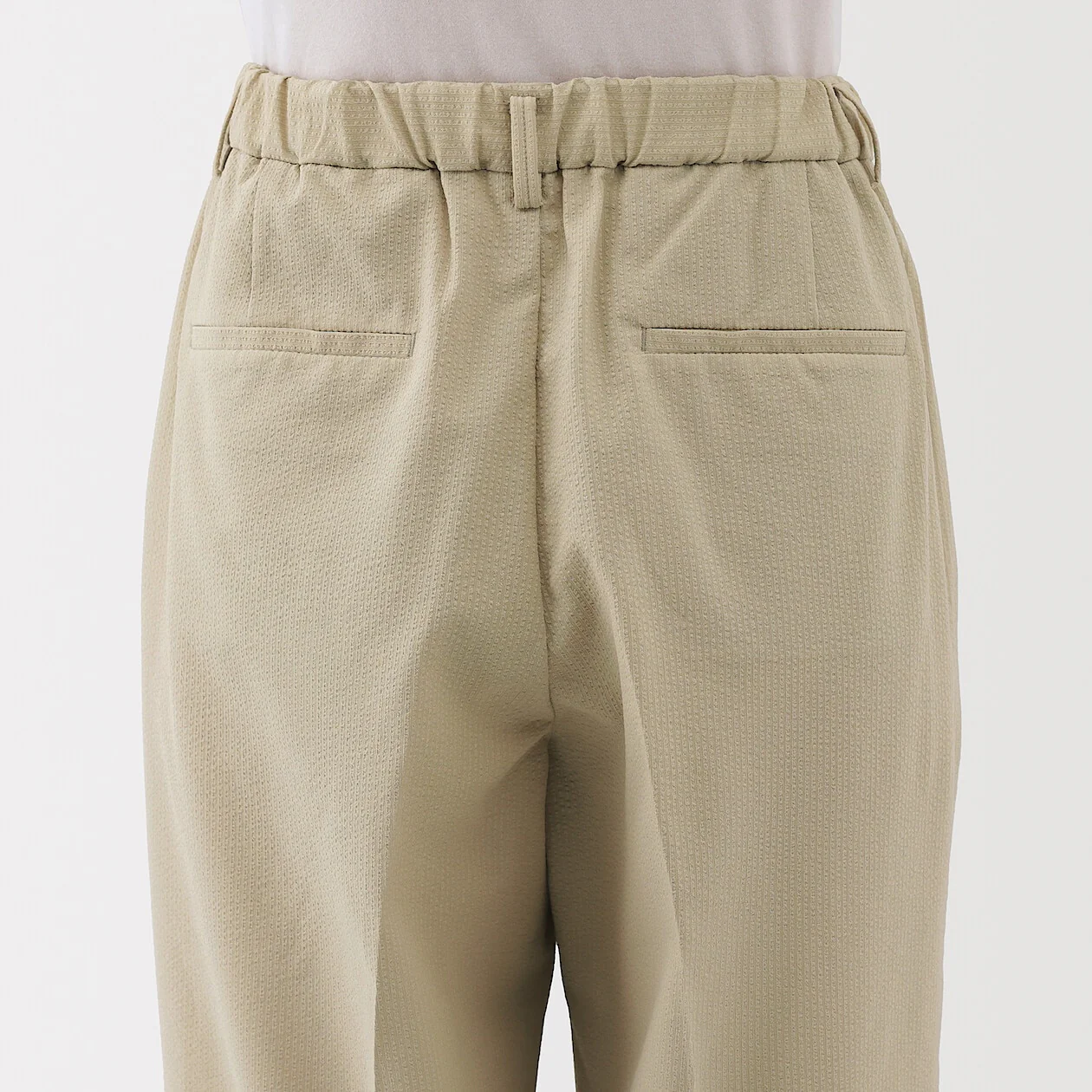 Breathable Seersucker Tapered Pants - Image 6