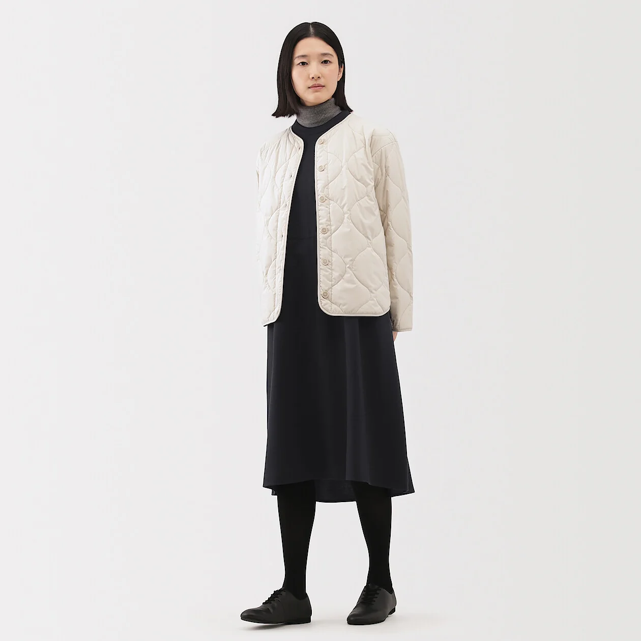 Brushed Crewneck Midi Dress - Image 17